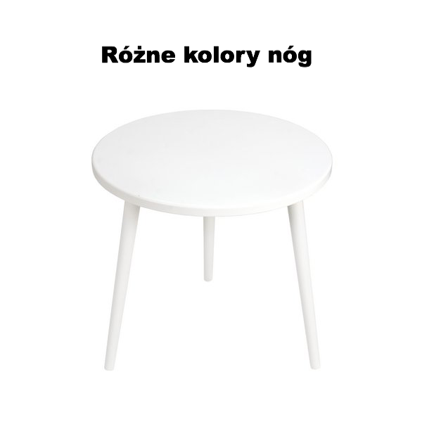 Stolik kawowy Kryształ 60 cm, biały blat