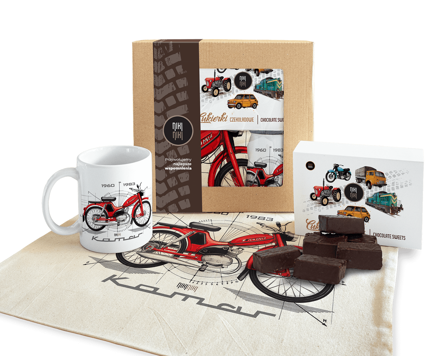 Komar — paczka (Zawartość paczki: bluza - torba - kubek - słodycze; Rozmiar koszulki / bluzy: 9 - 11 lat; Kolor koszulki / bluzy: czarny; Rodzaj nadru