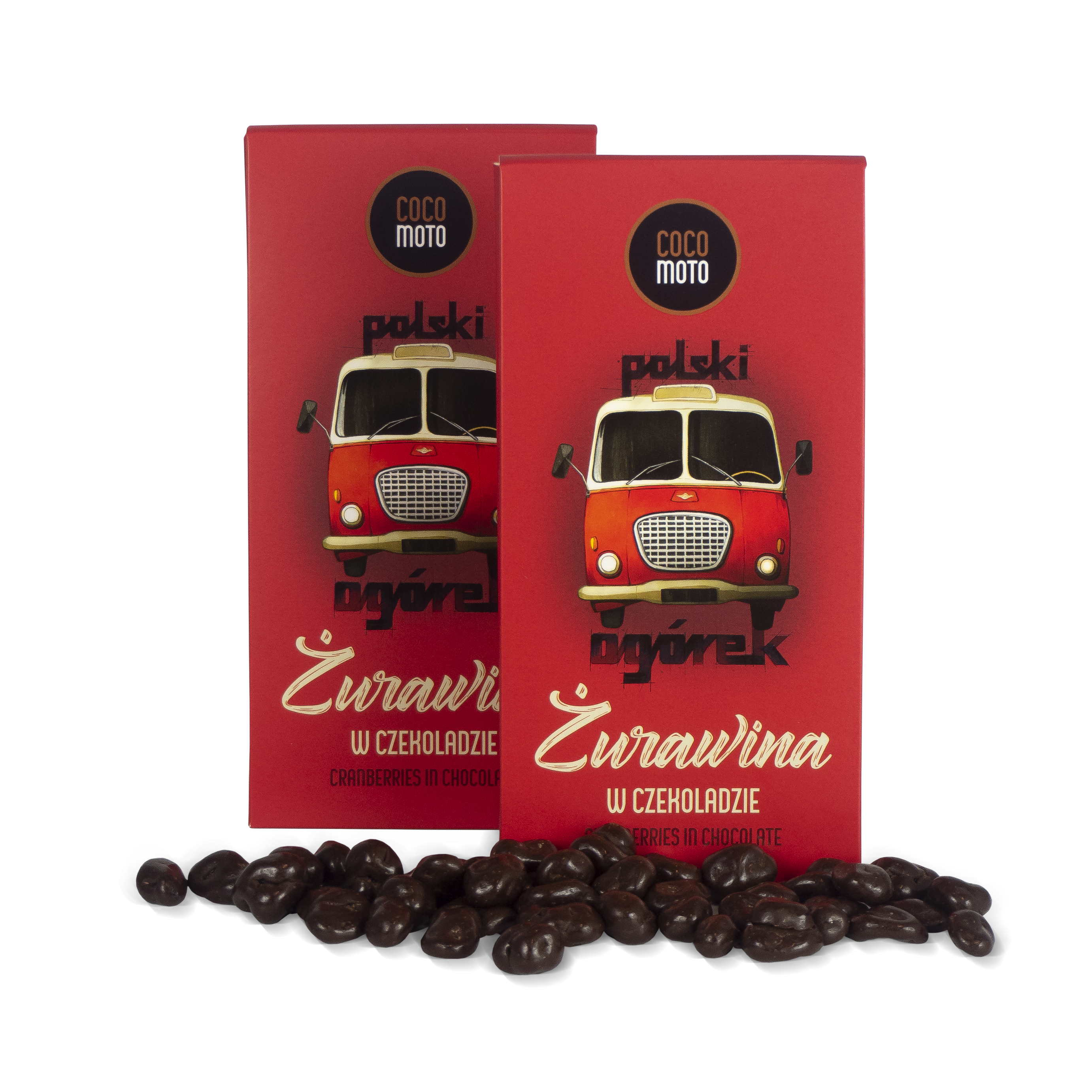 Ogórek — żurawina w czekoladzie& CocoMoto