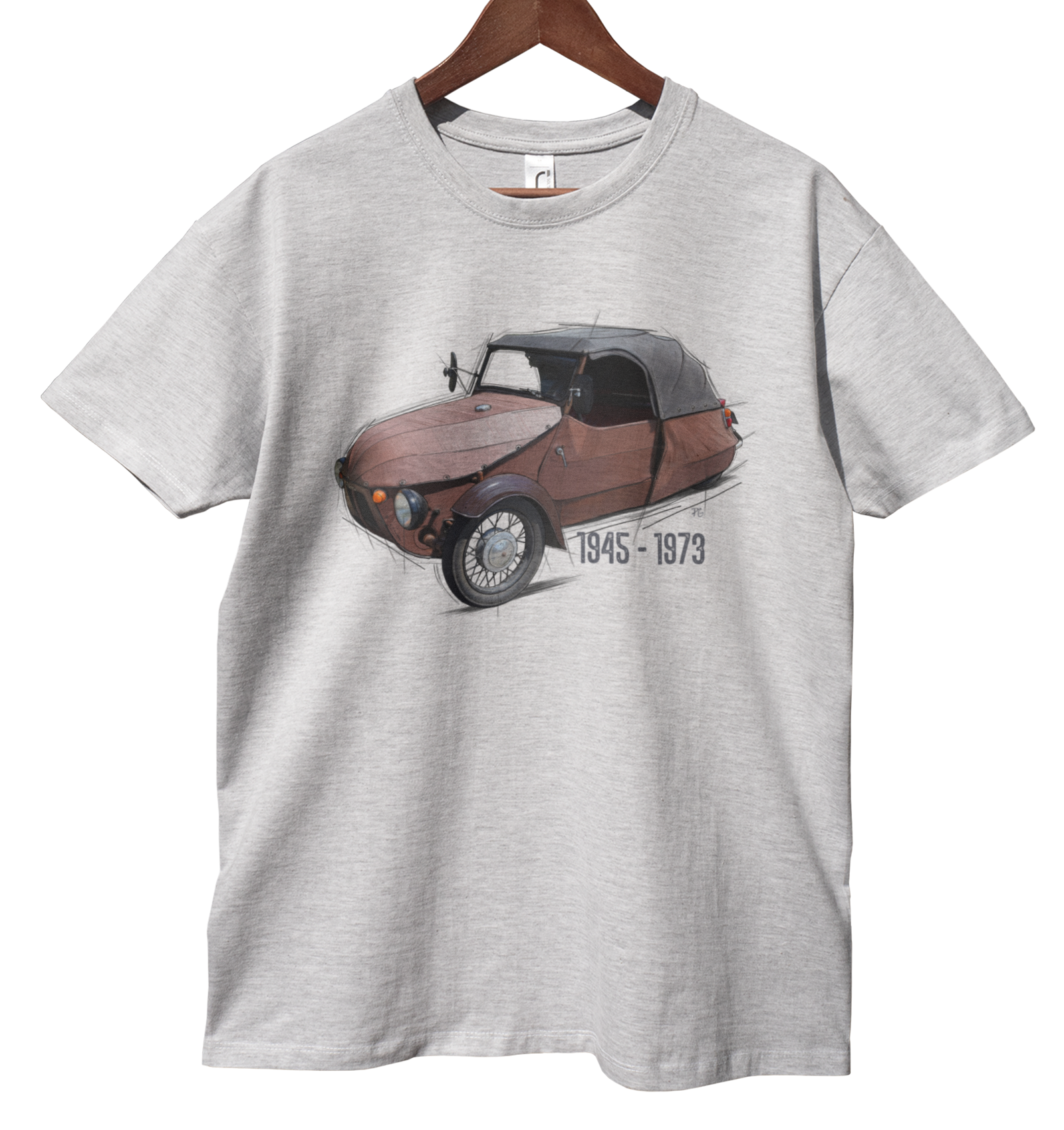 Velorex — koszulka (Kolor koszulki: jasnoszary melanż; Rozmiar: 4XL (męska); Rodzaj nadruku: Velorex)