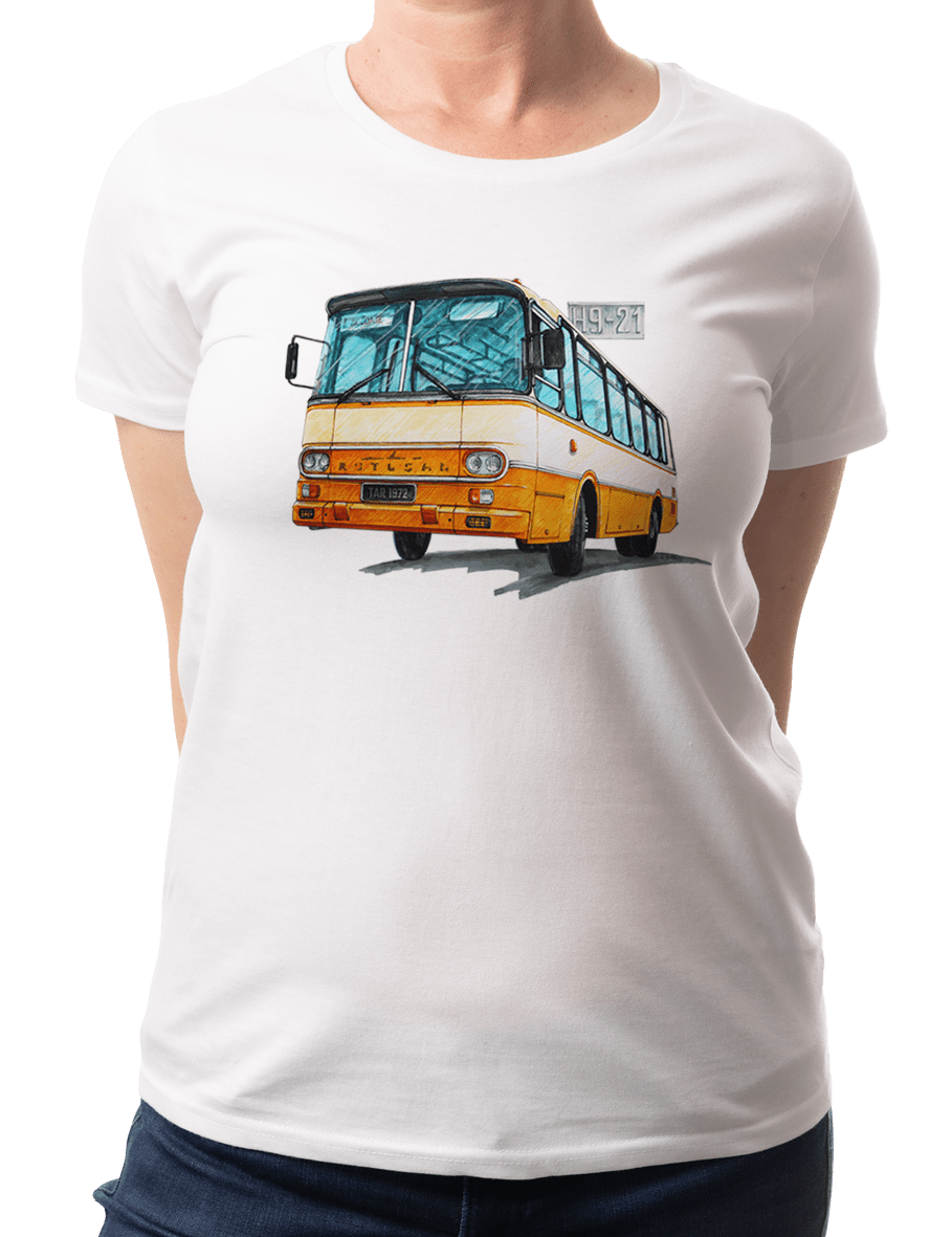 Autosan H9 — koszulka (Kolor koszulki: biały; Rozmiar: XL (damska); Rodzaj nadruku: Autosan H9)