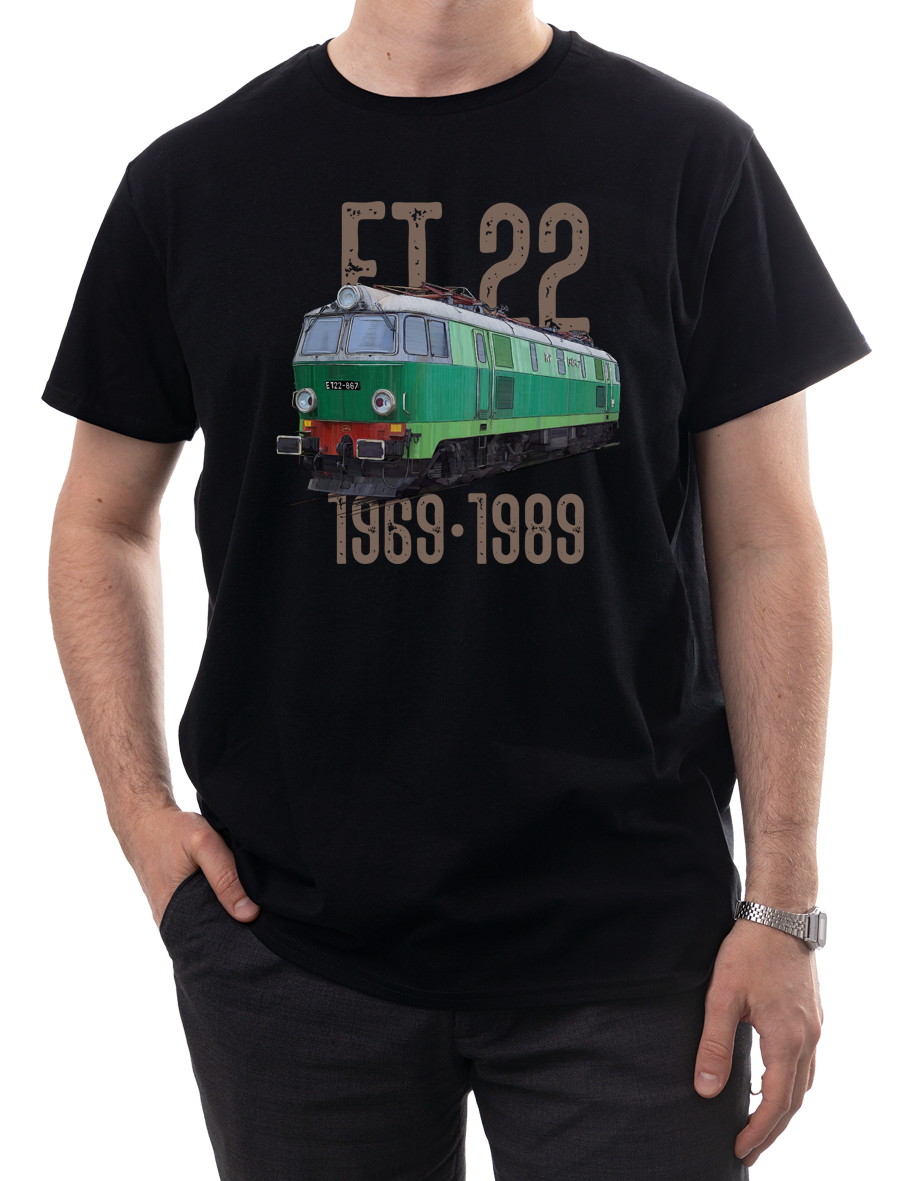 ET22 Byk — koszulka (Kolor koszulki: czarny; Rozmiar: 7 - 8 lat; Rodzaj nadruku: ET22 Byk)