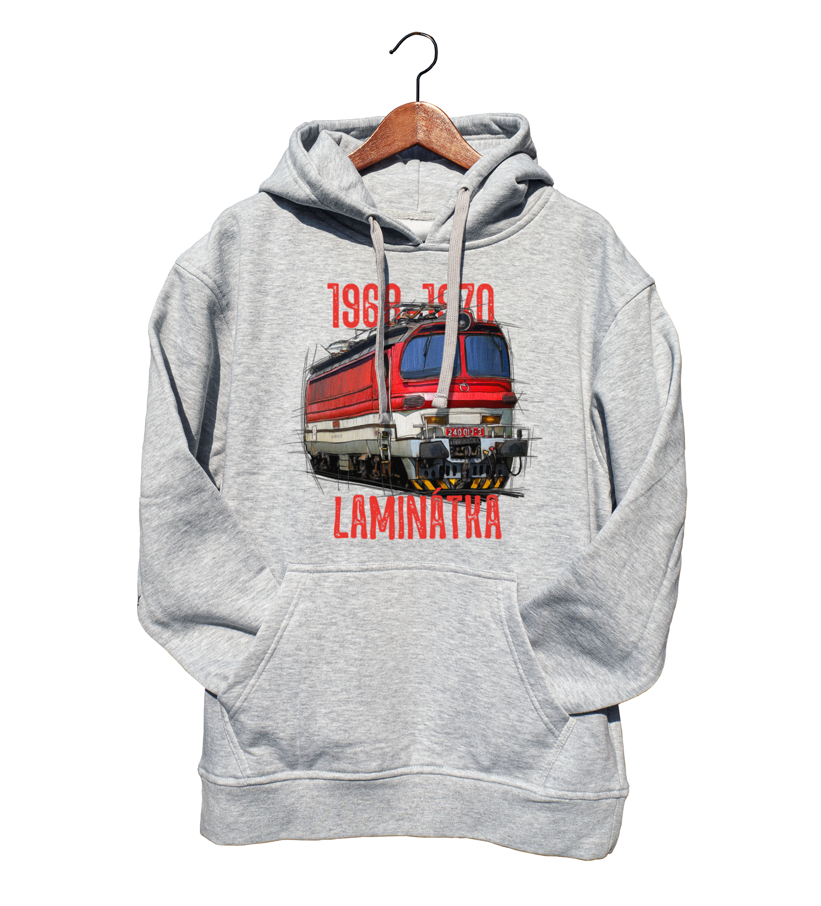 Laminatka — bluza (Rozmiar: XS; Kolor bluzy: szary; Rodzaj nadruku: Laminatka)