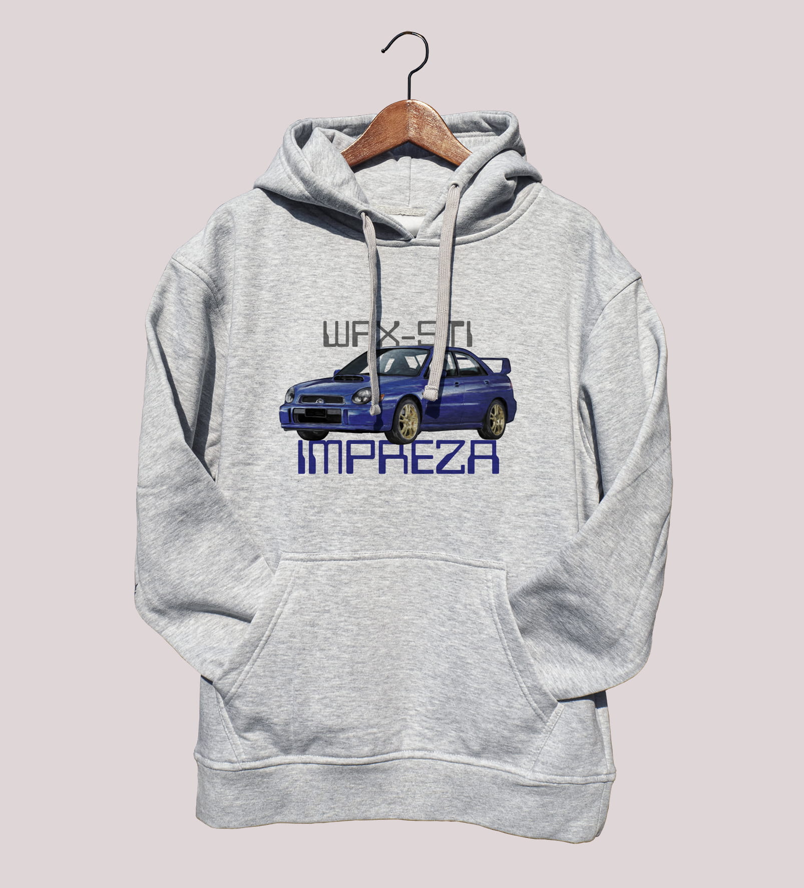 Subaru — bluza (Rozmiar: XXL; Kolor bluzy: szary; Rodzaj nadruku: Subaru)