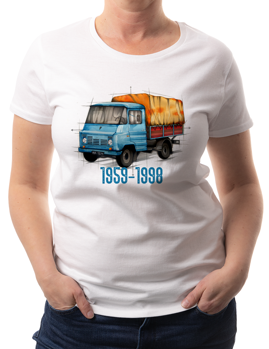 Żuk — koszulka (Kolor koszulki: biały; Rozmiar: XXL (damska); Rodzaj nadruku: Żuk)