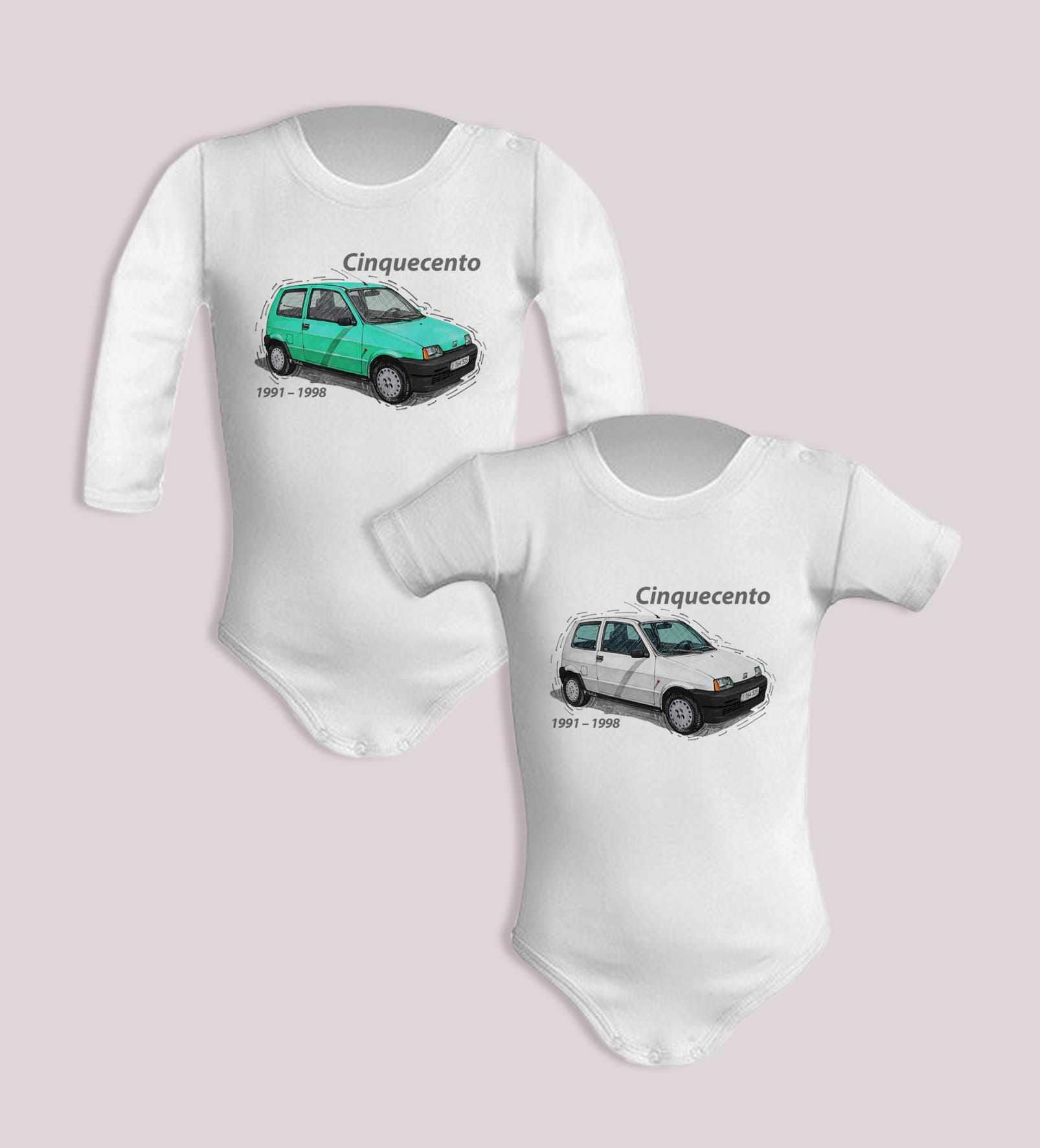 Cinquecento — body (Rozmiar: 9M; Długość rękawa: długi; Rodzaj nadruku: Cinquecento)