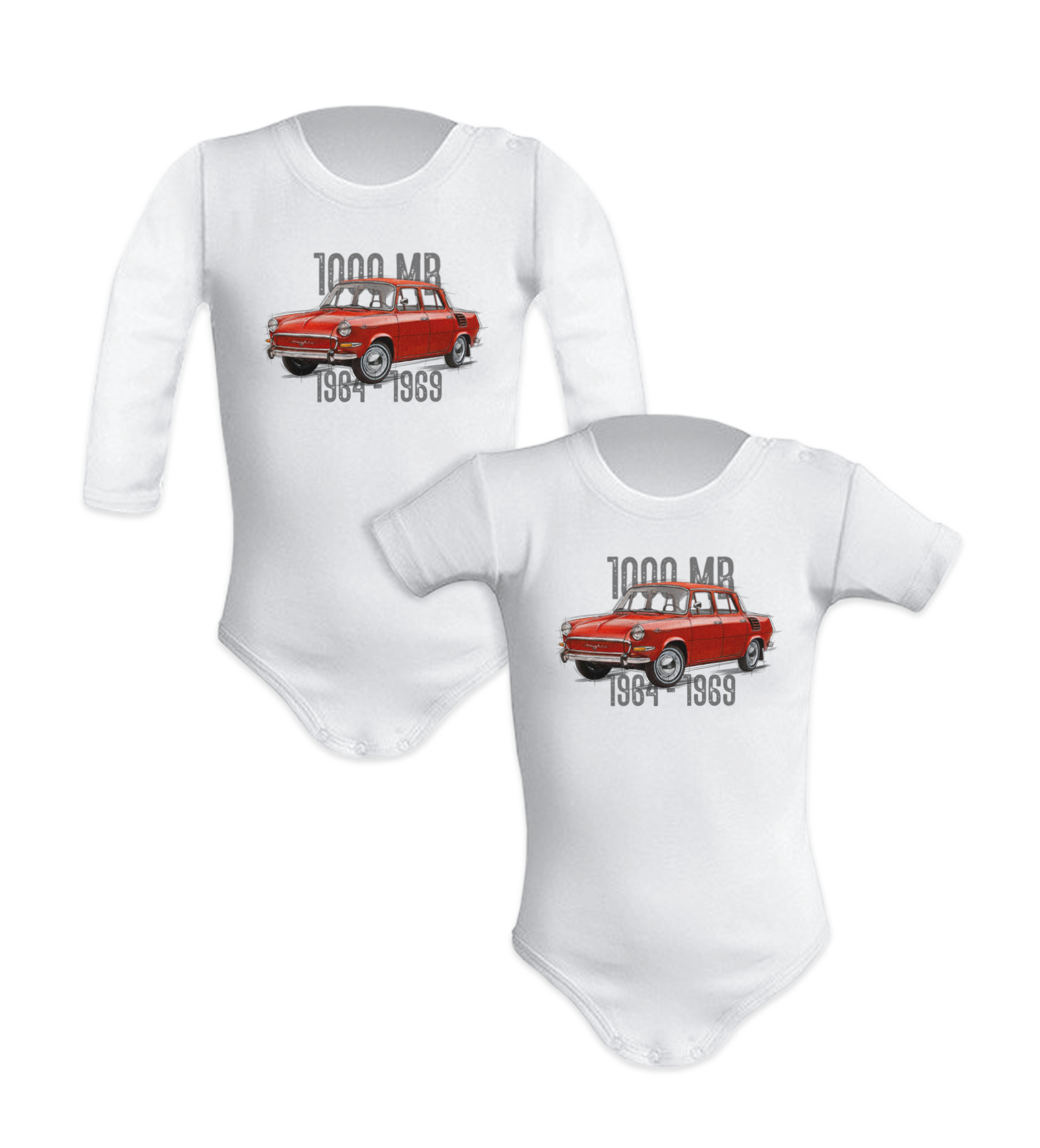 Škoda 1000 MB — body (Rozmiar: 9M; Długość rękawa: długi; Rodzaj nadruku: Škoda 1000 MB)