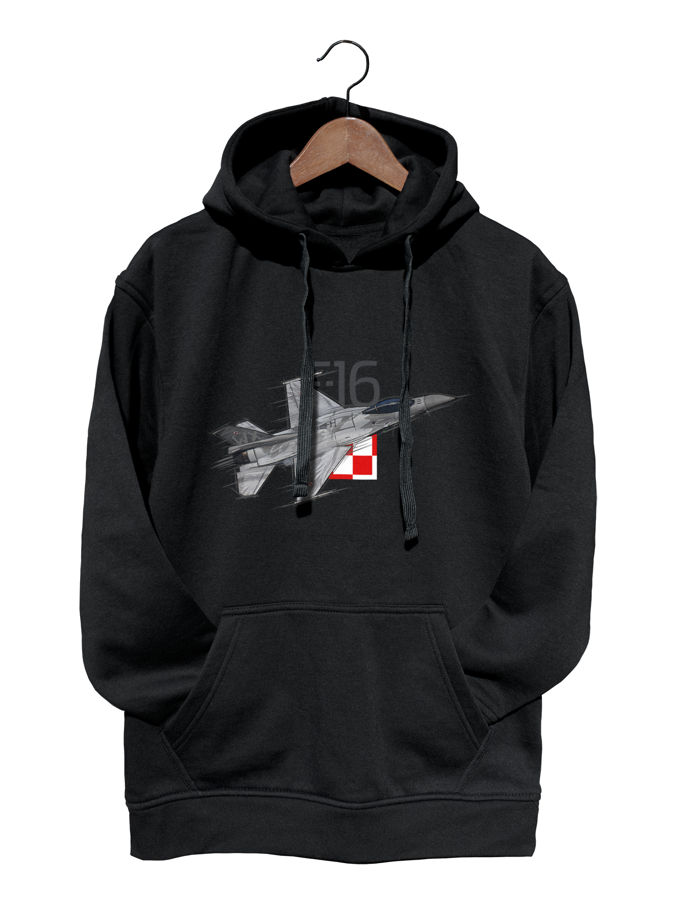 F-16 — bluza (Rozmiar: 7 - 8 lat; Kolor bluzy: czarny; Rodzaj nadruku: F-16)