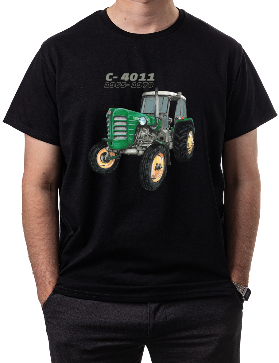 Ursus C-4011 — koszulka (Kolor koszulki: czarny; Rozmiar: XXL (męska); Rodzaj nadruku: Ursus C-4011)