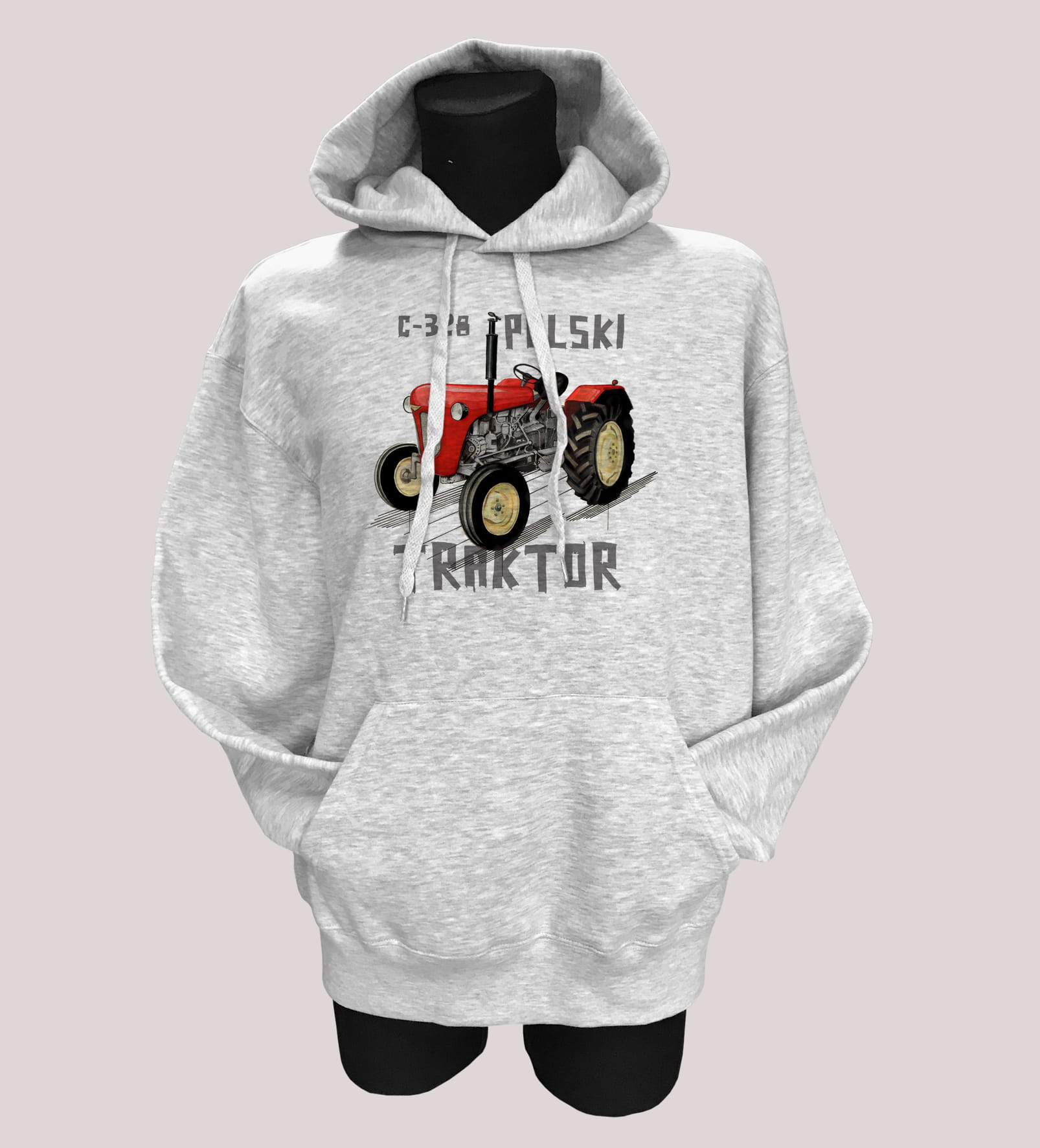 Ursus C-328 — bluza (Rozmiar: 7 - 8 lat; Kolor bluzy: szary; Rodzaj nadruku: Ursus C-328)