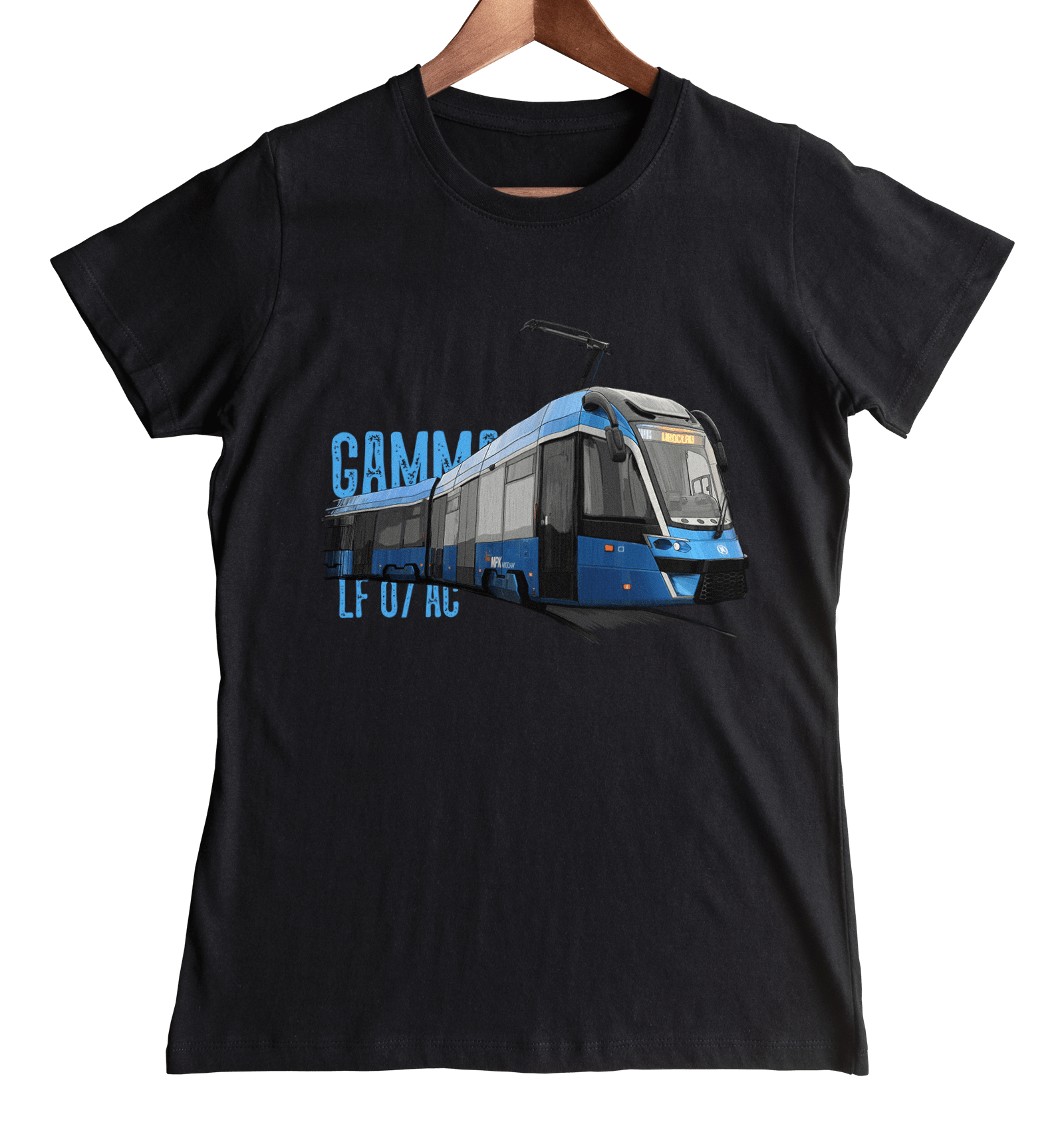 Moderus Gamma — koszulka (Kolor koszulki: czarny; Rozmiar: 3XL (damska); Rodzaj nadruku: Moderus Gamma)