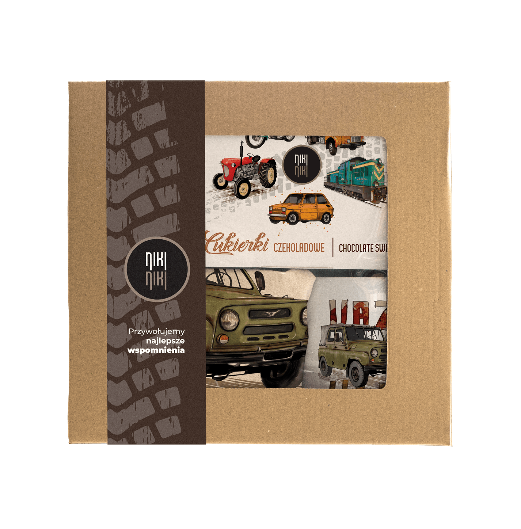 UAZ 469 — paczka (Zawartość paczki: koszulka, torba, kubek, słodycze; Rozmiar koszulki / bluzy: M (damska); Kolor koszulki / bluzy: biały; Rodzaj nadr