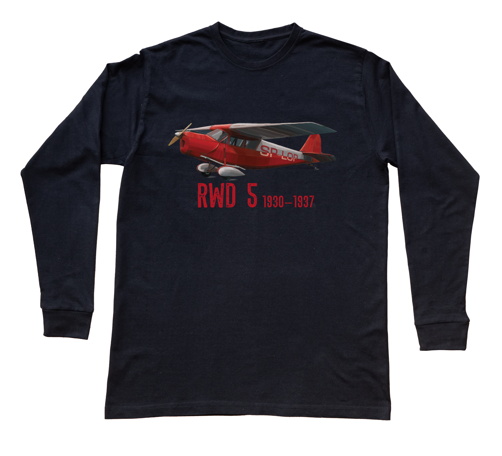 RWD-5 — bluzka z długim rękawem (Rozmiar: 12 - 14 lat; Kolor koszulki: czarny; Rodzaj nadruku: RWD-5)