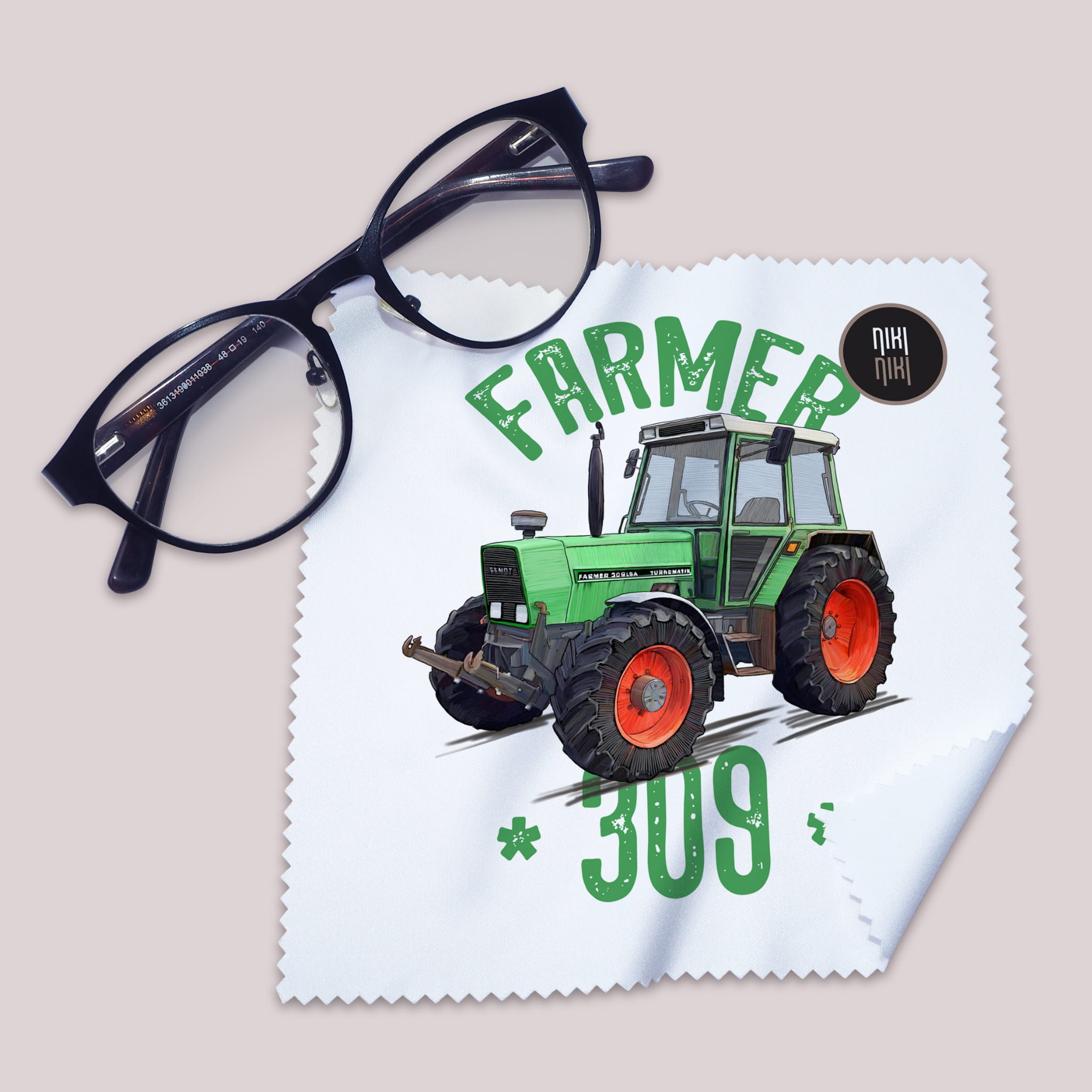 Fendt Farmer — ściereczka (Kolor nadruku: zielony; Rodzaj nadruku: Fendt Farmer 309)
