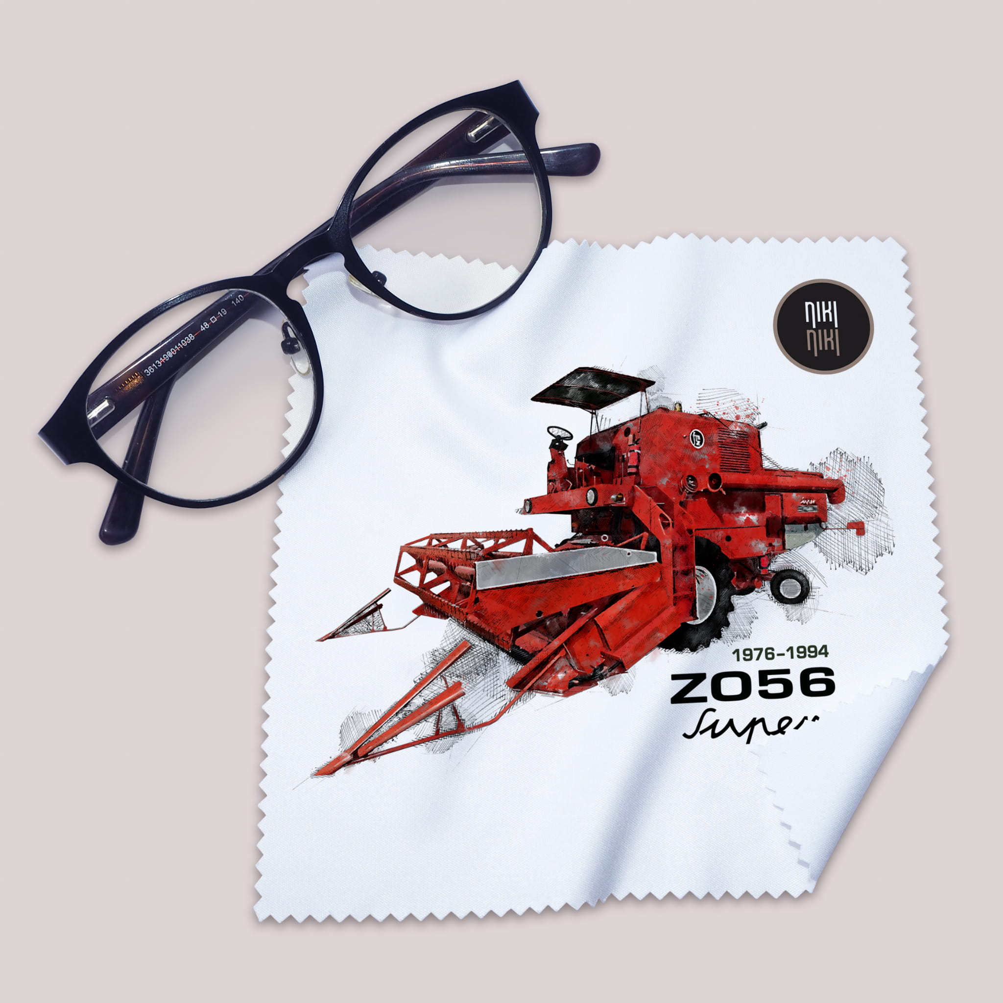 Bizon Super — ściereczka (Kolor nadruku: czerwony; Rodzaj nadruku: Bizon)