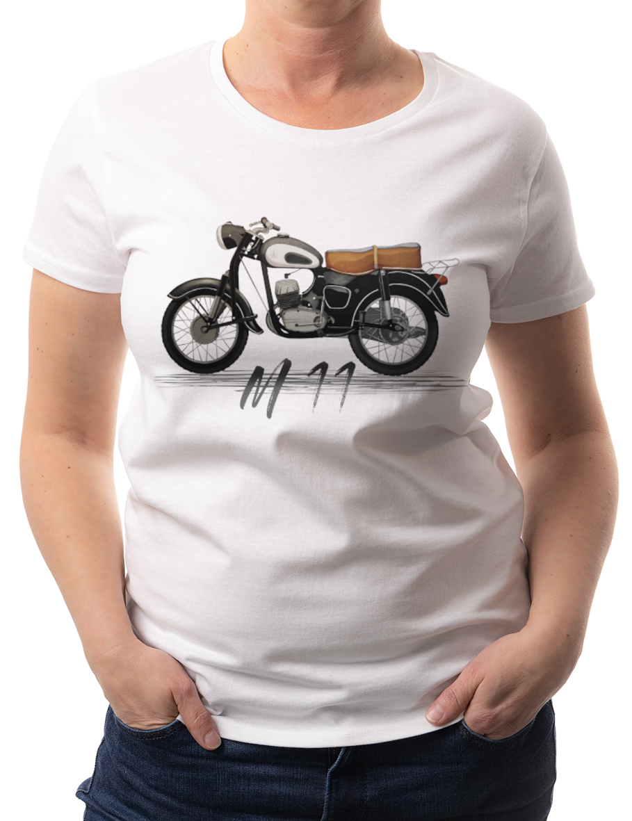 SHL M11 — koszulka (Kolor koszulki: biały; Rozmiar: 3XL (damska); Rodzaj nadruku: SHL)