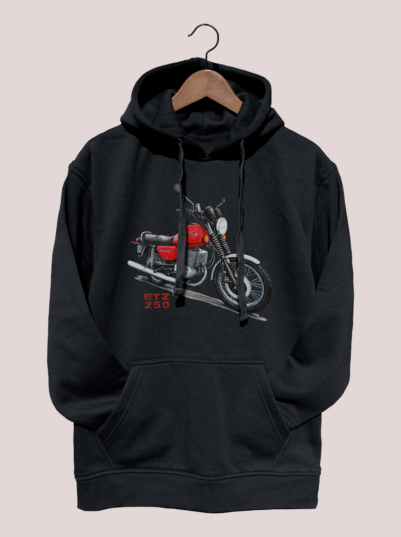 MZ ETZ 250 — bluza (Rozmiar: 9 - 11 lat; Kolor bluzy: czarny; Rodzaj nadruku: MZ ETZ 250)