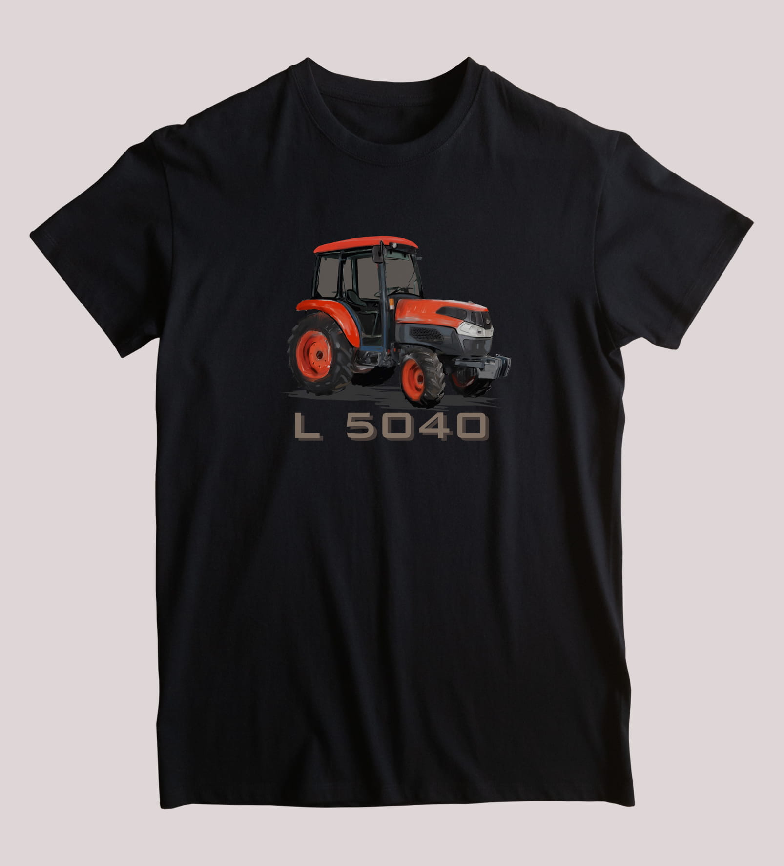 Kubota — koszulka (Kolor koszulki: czarny; Rozmiar: 3 - 4 lata; Rodzaj nadruku: Kubota)