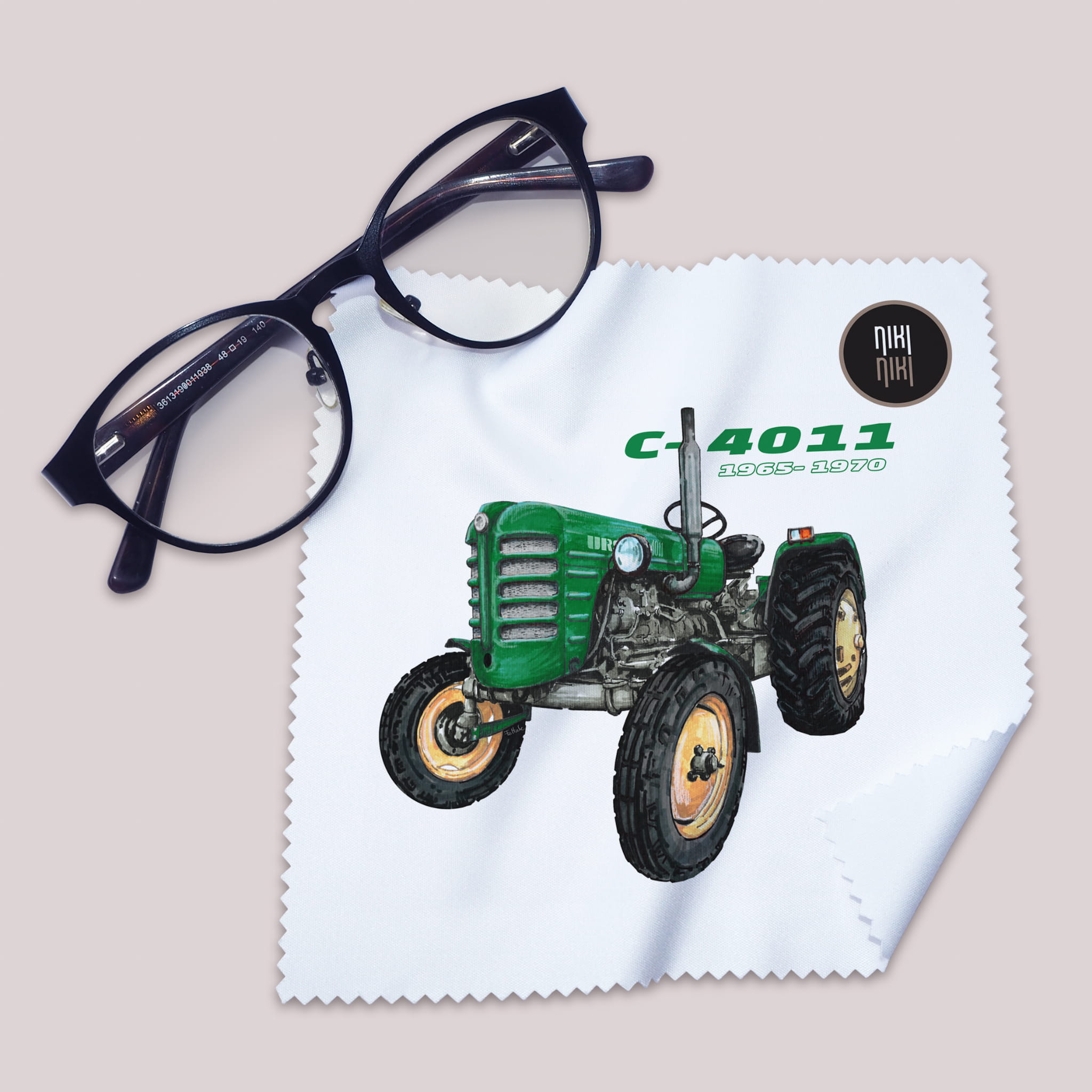 Ursus C-4011 — ściereczka (Kolor nadruku: zielony; Rodzaj nadruku: Ursus C-4011)