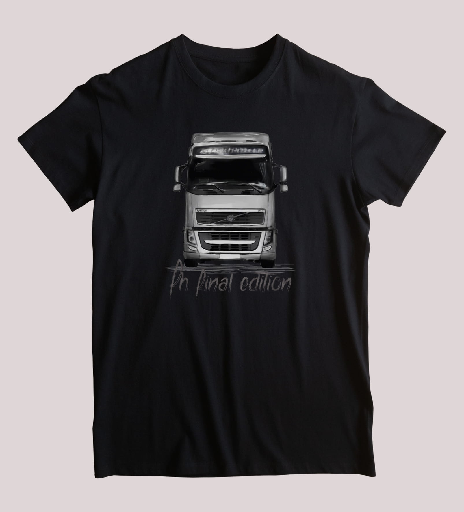 Volvo FH — koszulka (Kolor koszulki: czarny; Rozmiar: M (damska); Rodzaj nadruku: Volvo FH)