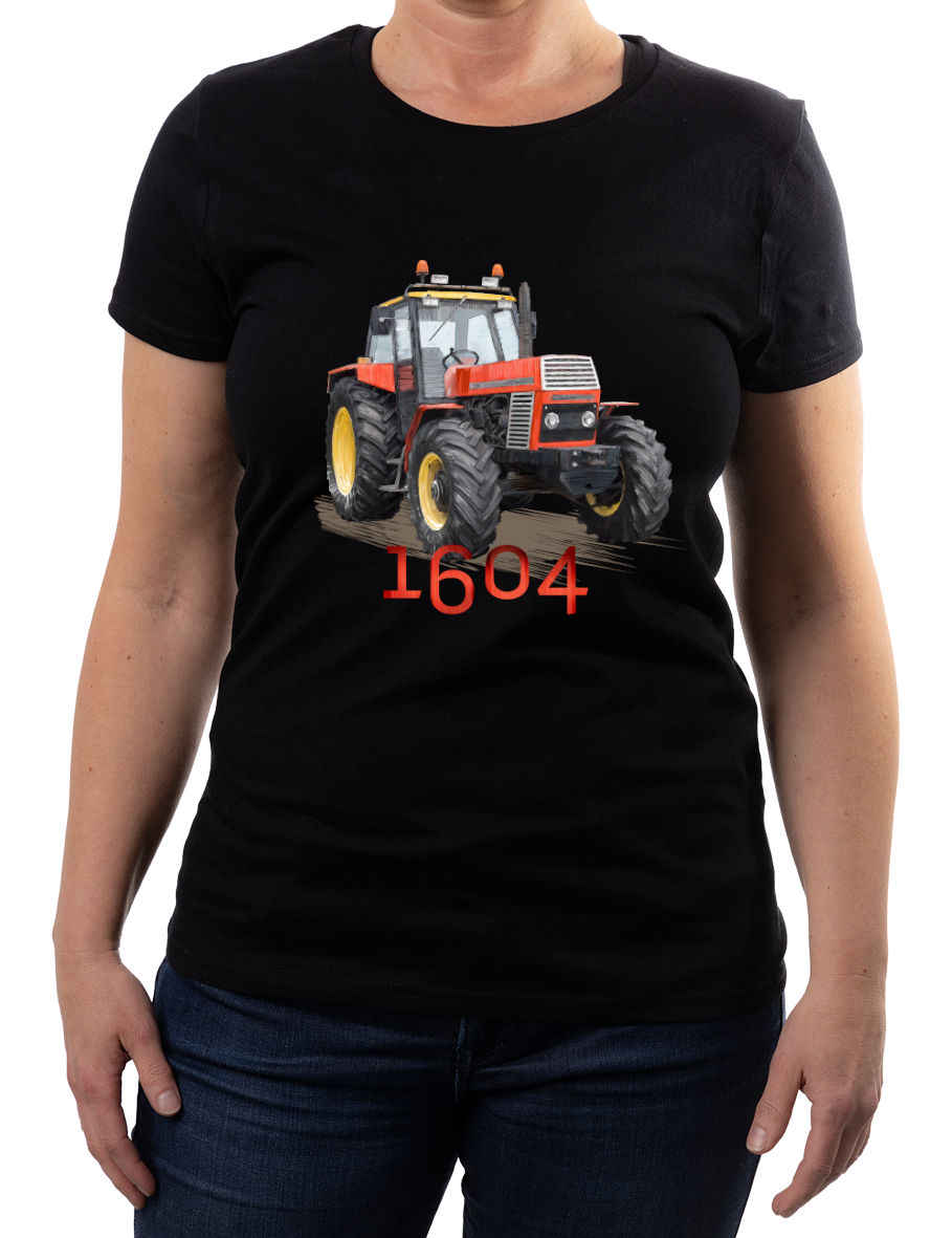 Ursus 1604 — koszulka (Kolor koszulki: czarny; Rozmiar: XL (damska); Rodzaj nadruku: Ursus 1604)