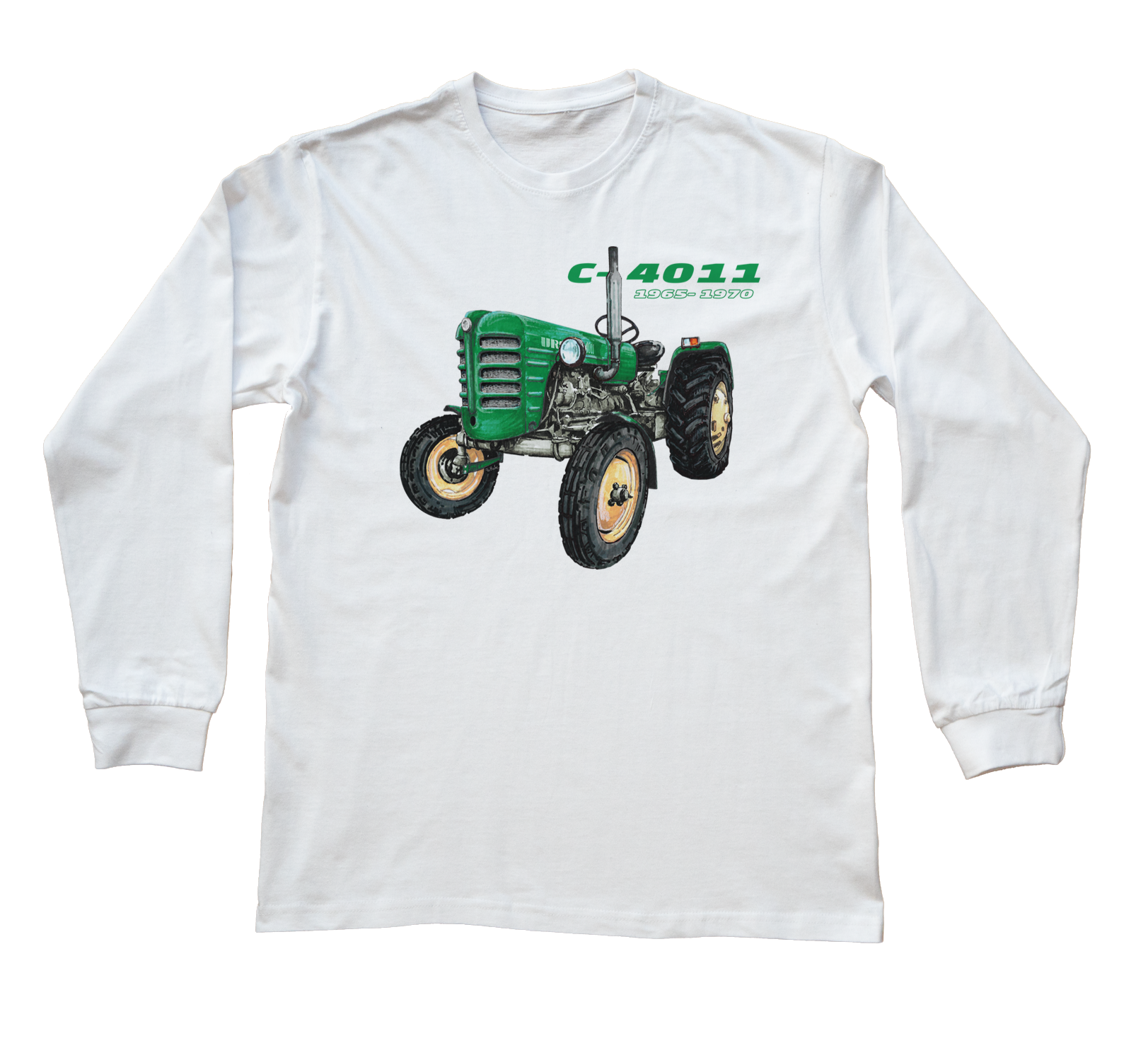 Ursus C-4011 — bluzka z długim rękawem (Rozmiar: XL (dorosła); Kolor koszulki: biały; Rodzaj nadruku: Ursus C-4011)