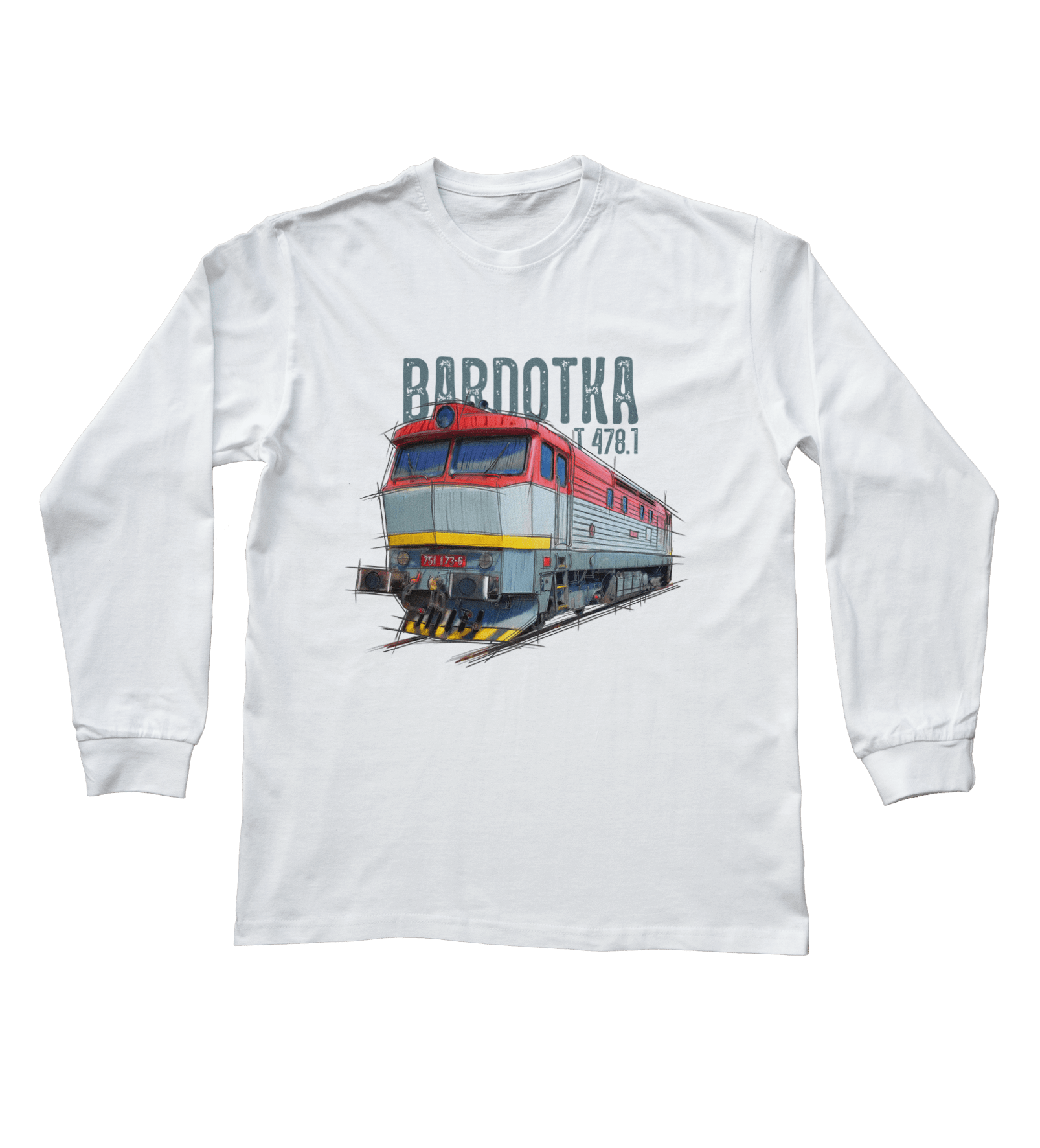 Bardotka — bluzka z długim rękawem (Rozmiar: 3XL (dorosła); Kolor koszulki: biały; Rodzaj nadruku: Bardotka)