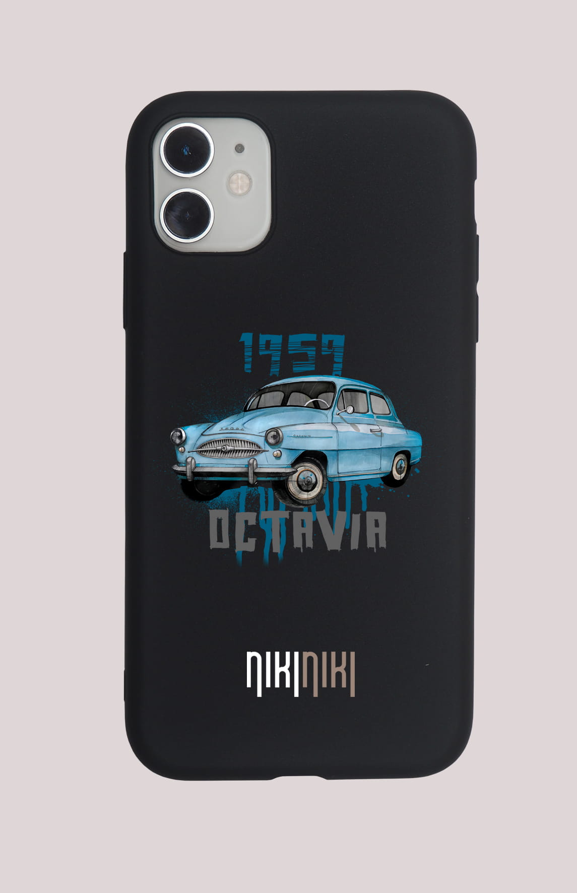 Škoda Octavia — etui (Producent telefonu: REALME; Model telefonu: C30; Kolor etui: czarny; Rodzaj nadruku: Škoda Octavia)