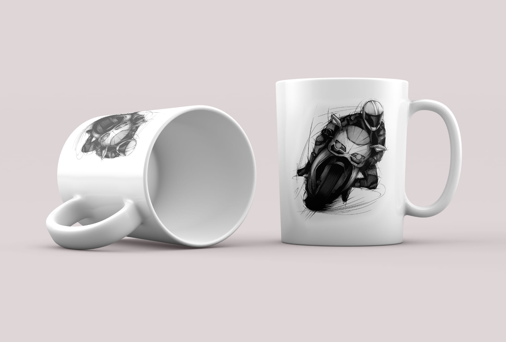 Ścigacz — kubek (Rodzaj nadruku: Ścigacz)