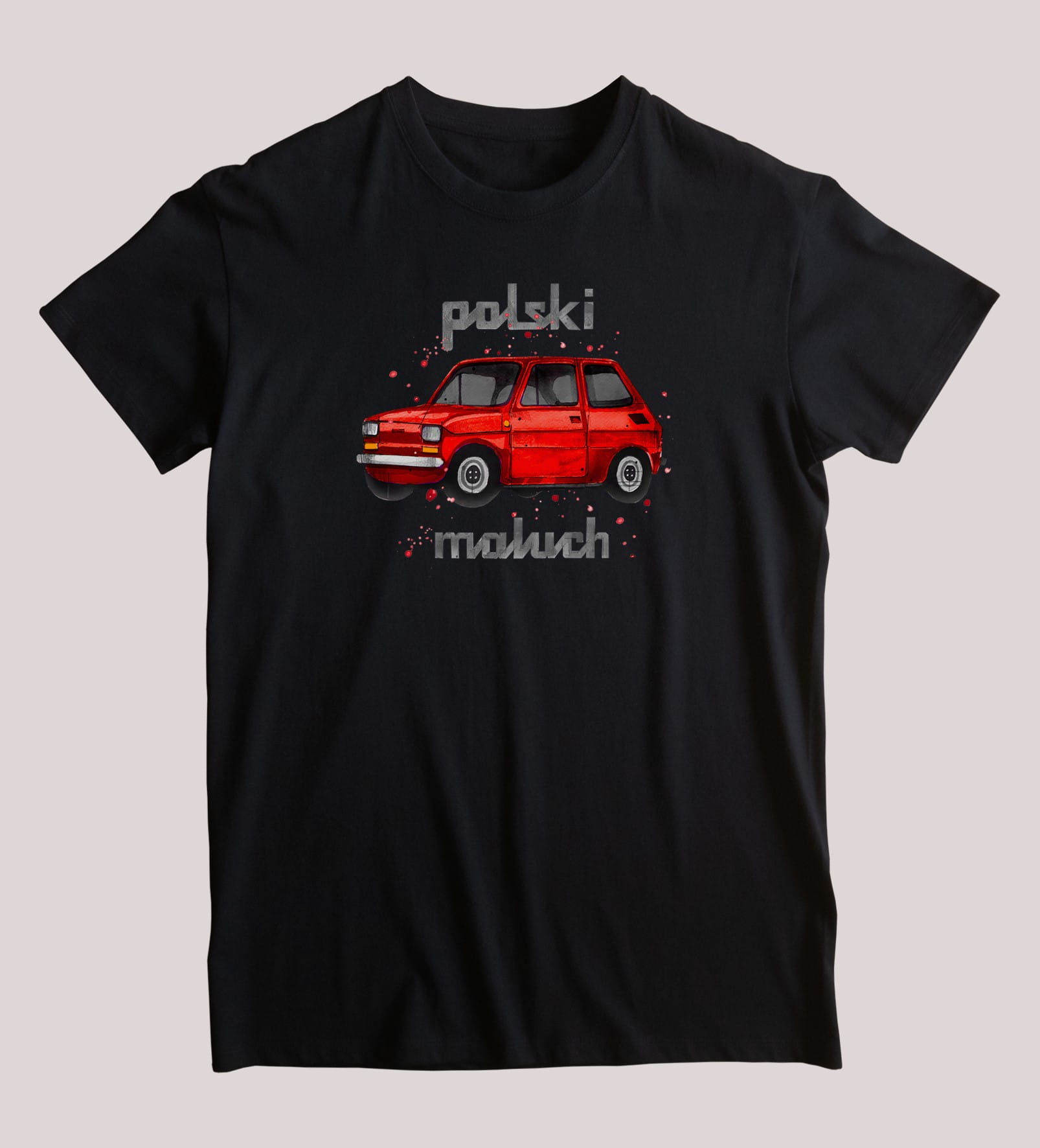 Maluch — koszulka (Kolor koszulki: czarny; Rozmiar: 3 - 4 lata; Rodzaj nadruku: Maluch)