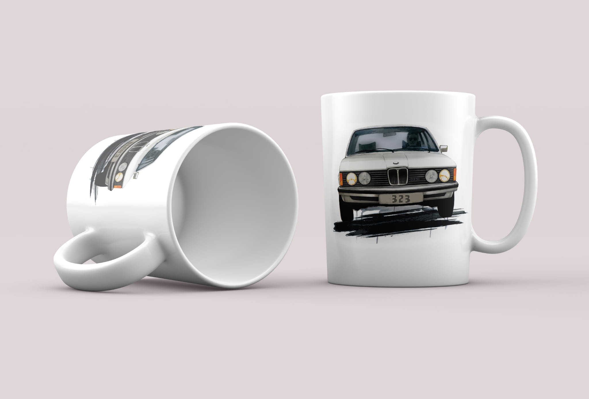 BMW 3 — kubek (kolor nadruku: biały; Rodzaj nadruku: BMW 3)