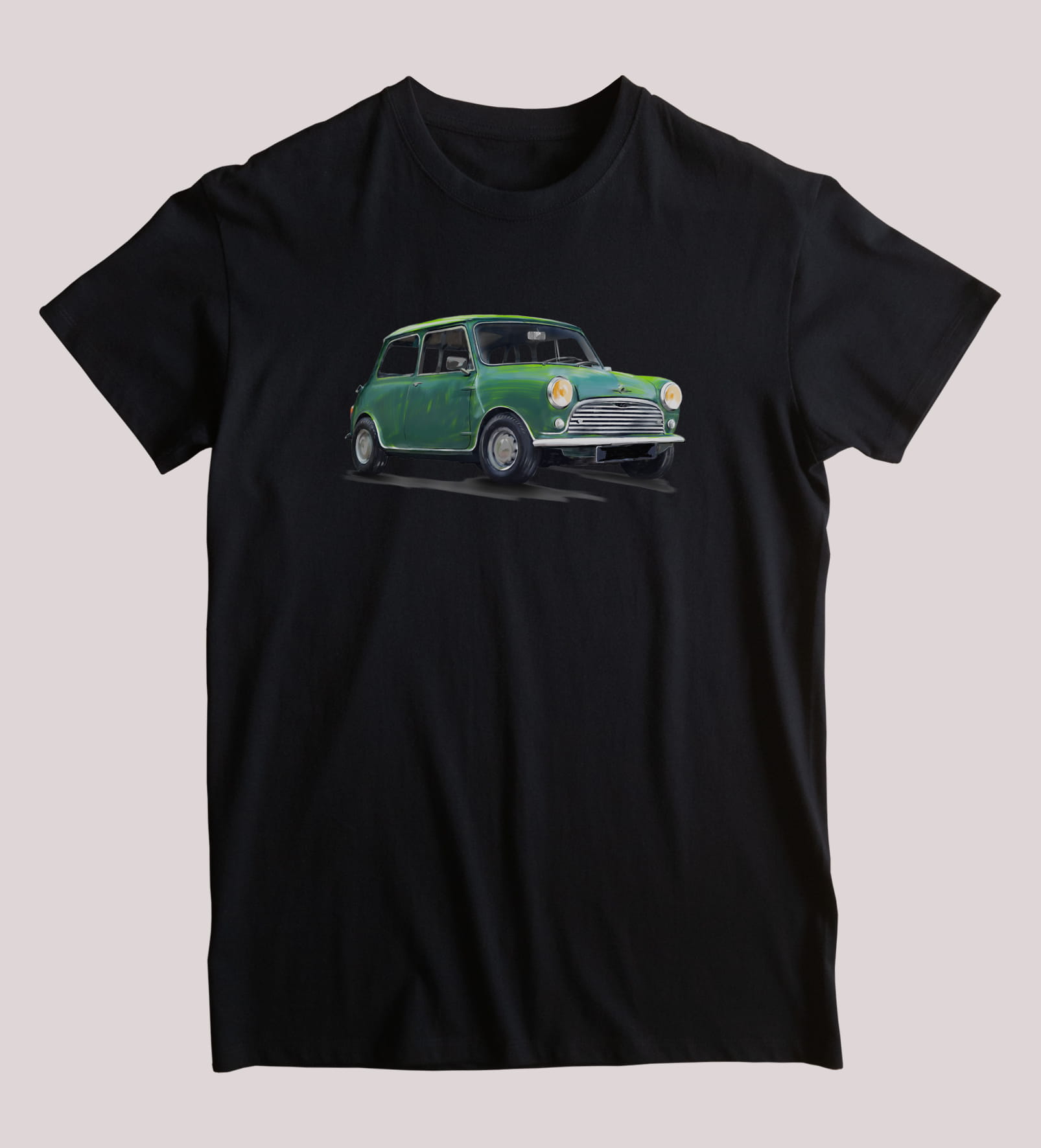 Mini — koszulka (Kolor koszulki: czarny; Rozmiar: 5 - 6 lat; Rodzaj nadruku: Mini)