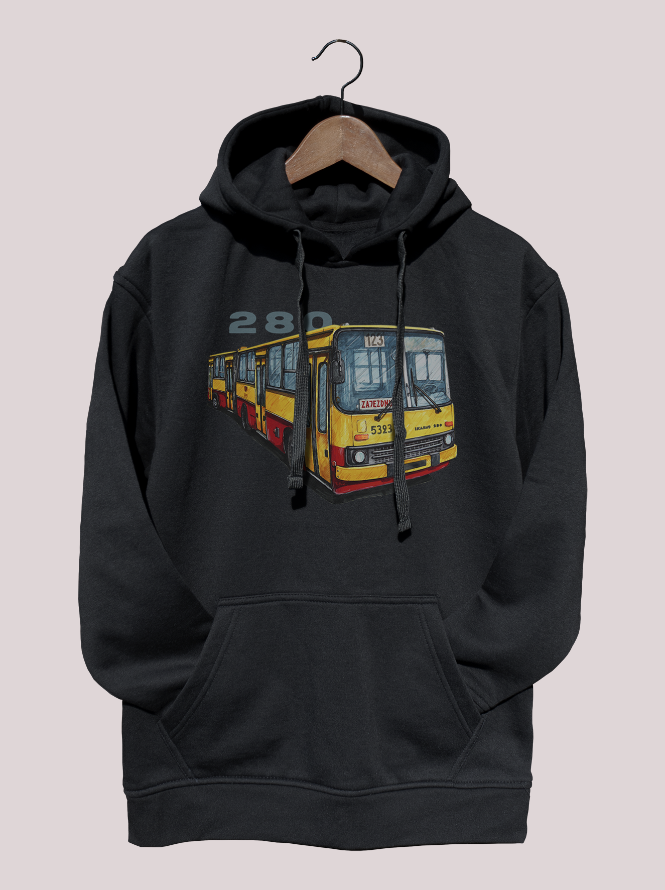 Ikarus 280 — bluza (Rozmiar: 9 - 11 lat; Kolor bluzy: czarny; Rodzaj nadruku: Ikarus 280)