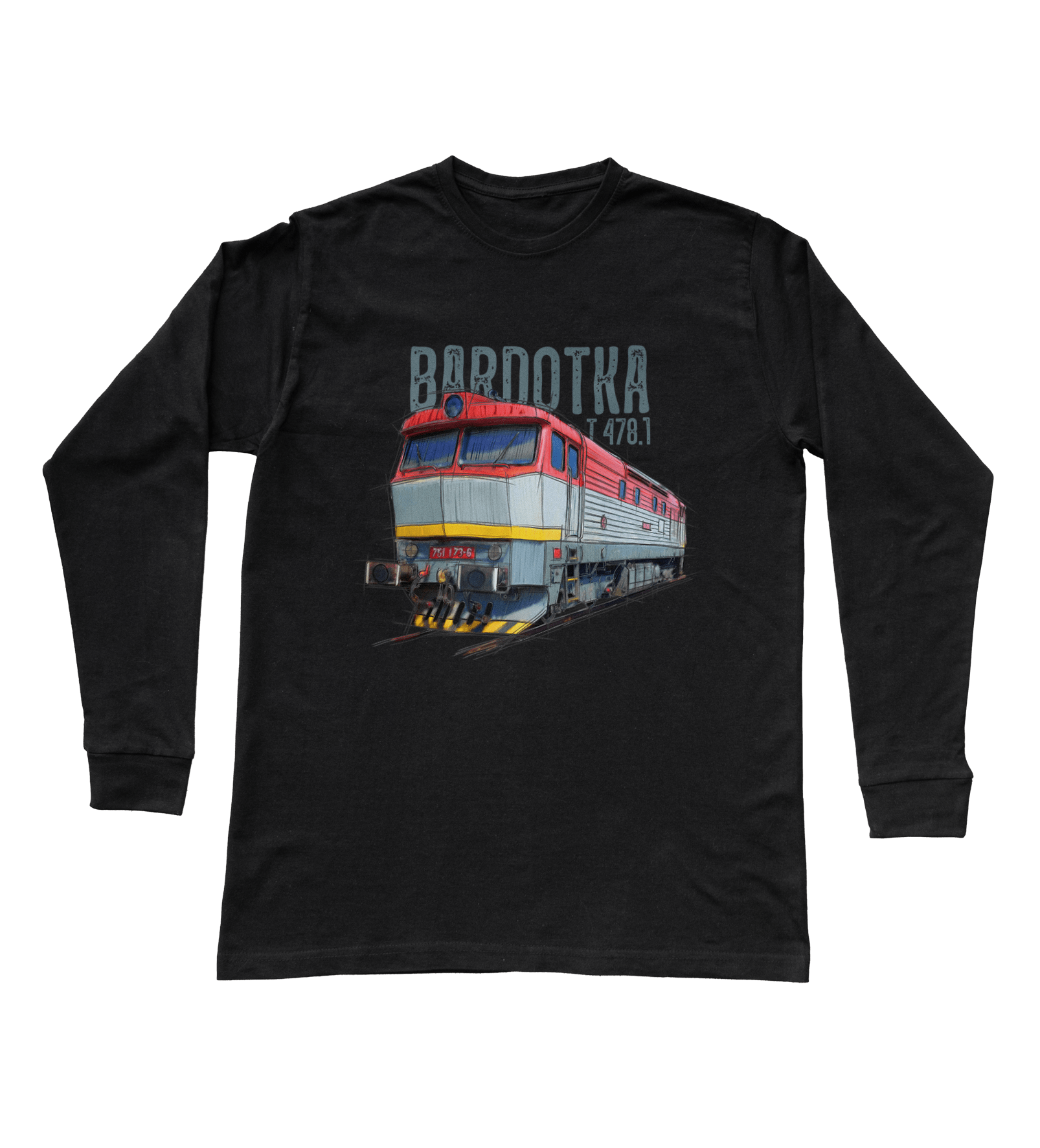 Bardotka — bluzka z długim rękawem (Rozmiar: L (dorosła); Kolor koszulki: czarny; Rodzaj nadruku: Bardotka)