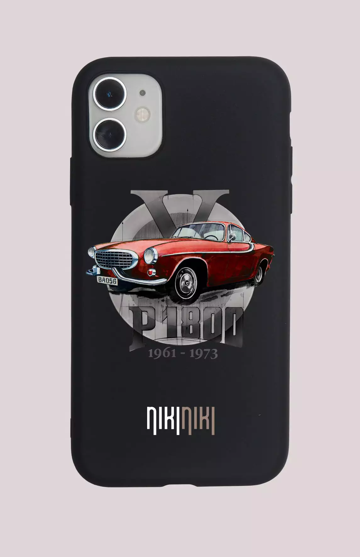 Volvo P1800 — etui (Producent telefonu: OPPO; Model telefonu: A5 5G; Kolor etui: czarny; Rodzaj nadruku: Volvo P1800)
