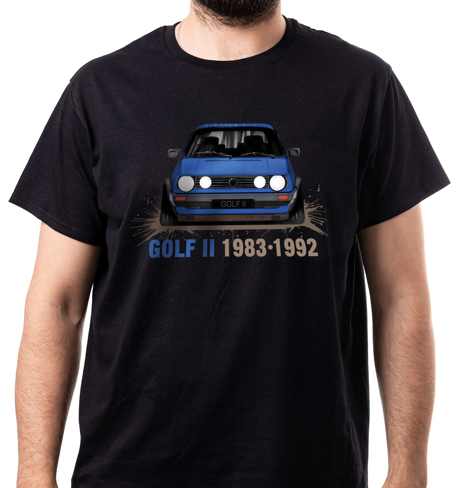 Golf II — koszulka (Kolor koszulki: czarny; Rozmiar: 7 - 8 lat; Rodzaj nadruku: Golf II)