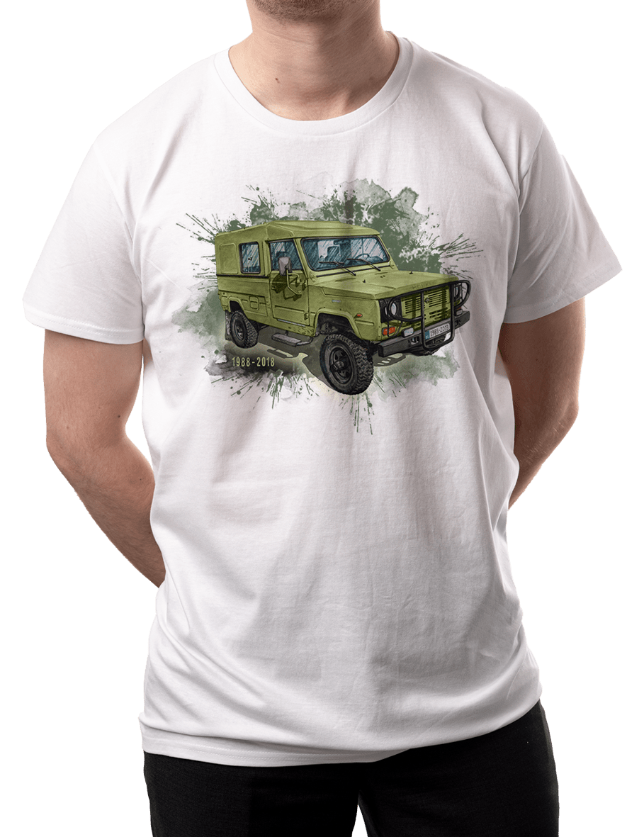 Honker — koszulka (Kolor koszulki: biały; Rozmiar: M (męska); Rodzaj nadruku: Honker)