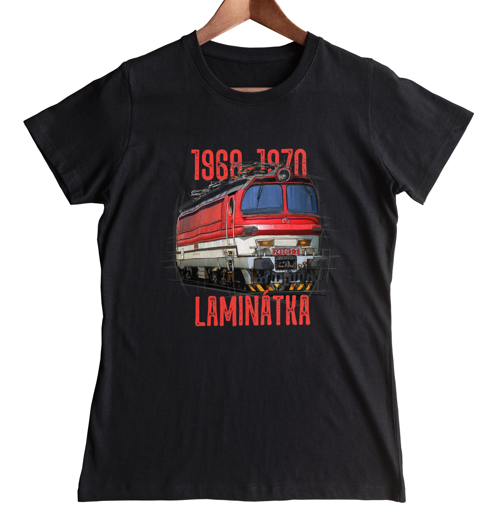 Laminatka — koszulka (Kolor koszulki: czarny; Rozmiar: 3XL (damska); Rodzaj nadruku: Laminatka)