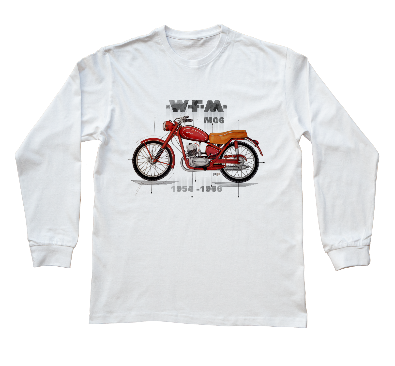 WFM — bluzka z długim rękawem (Rozmiar: 3XL (dorosła); Kolor koszulki: biały; Rodzaj nadruku: WFM)