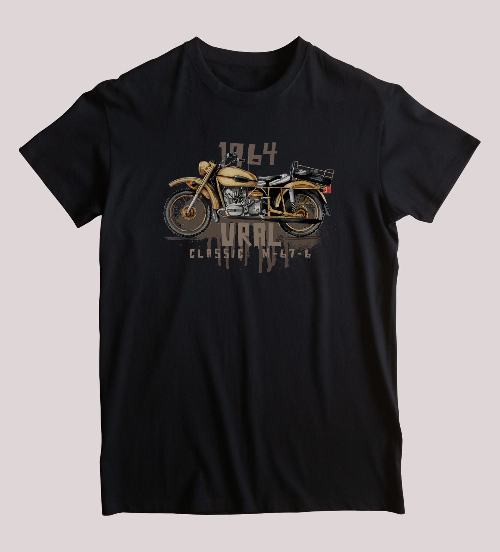 Ural — koszulka (Kolor koszulki: czarny; Rozmiar: 3 - 4 lata; Rodzaj nadruku: Ural)