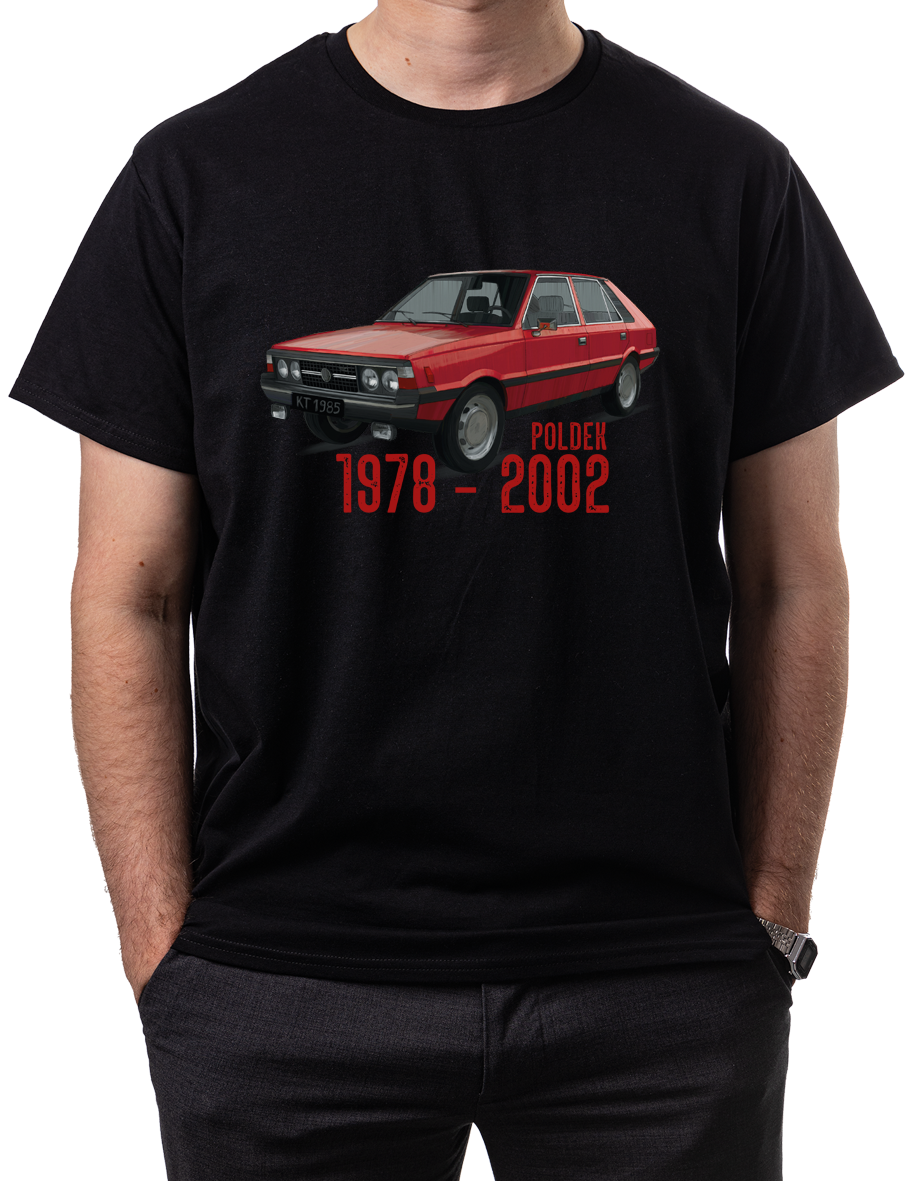 Polonez — koszulka (Kolor koszulki: czarny; Rozmiar: XL (męska); Rodzaj nadruku: Polonez)