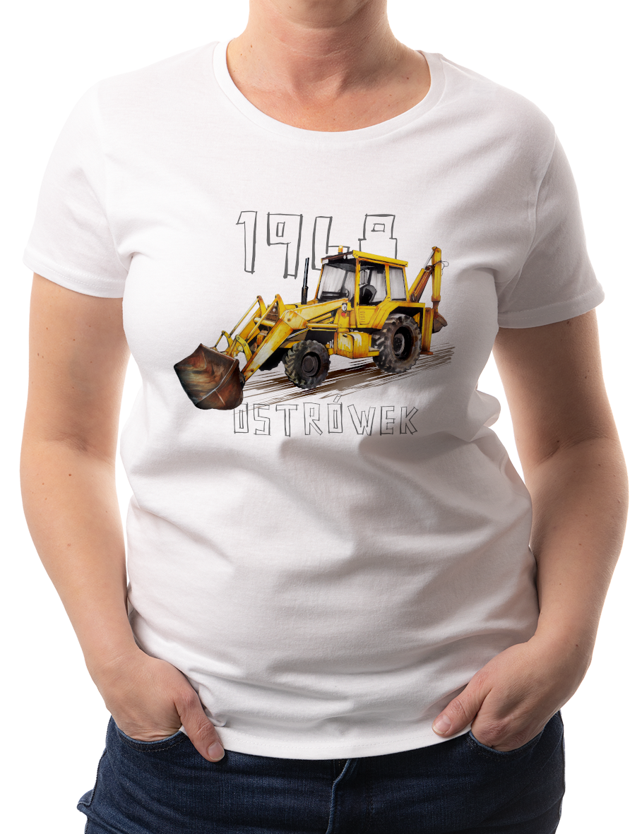 Ostrówek — koszulka (Kolor koszulki: biały; Rozmiar: S (damska); Rodzaj nadruku: Ostrówek)