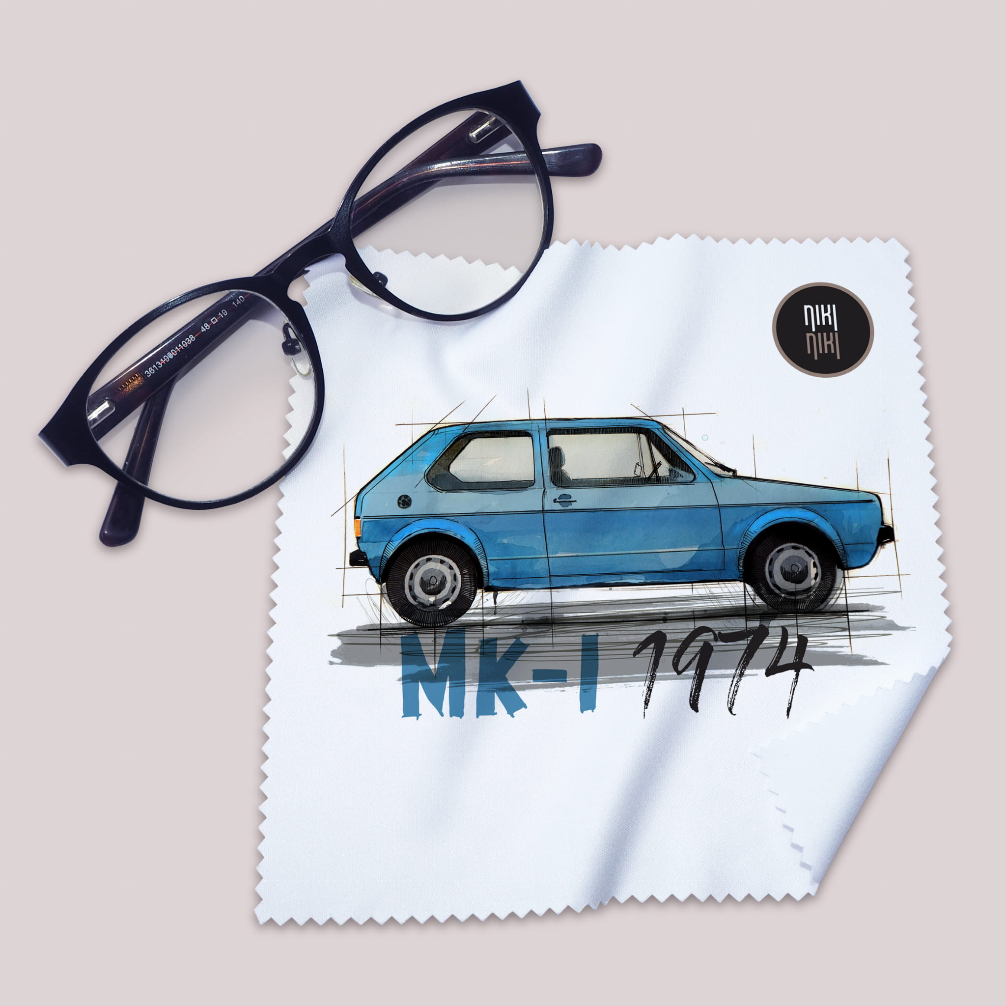 Golf I — ściereczka (Kolor nadruku: niebieski; Rodzaj nadruku: Golf I)