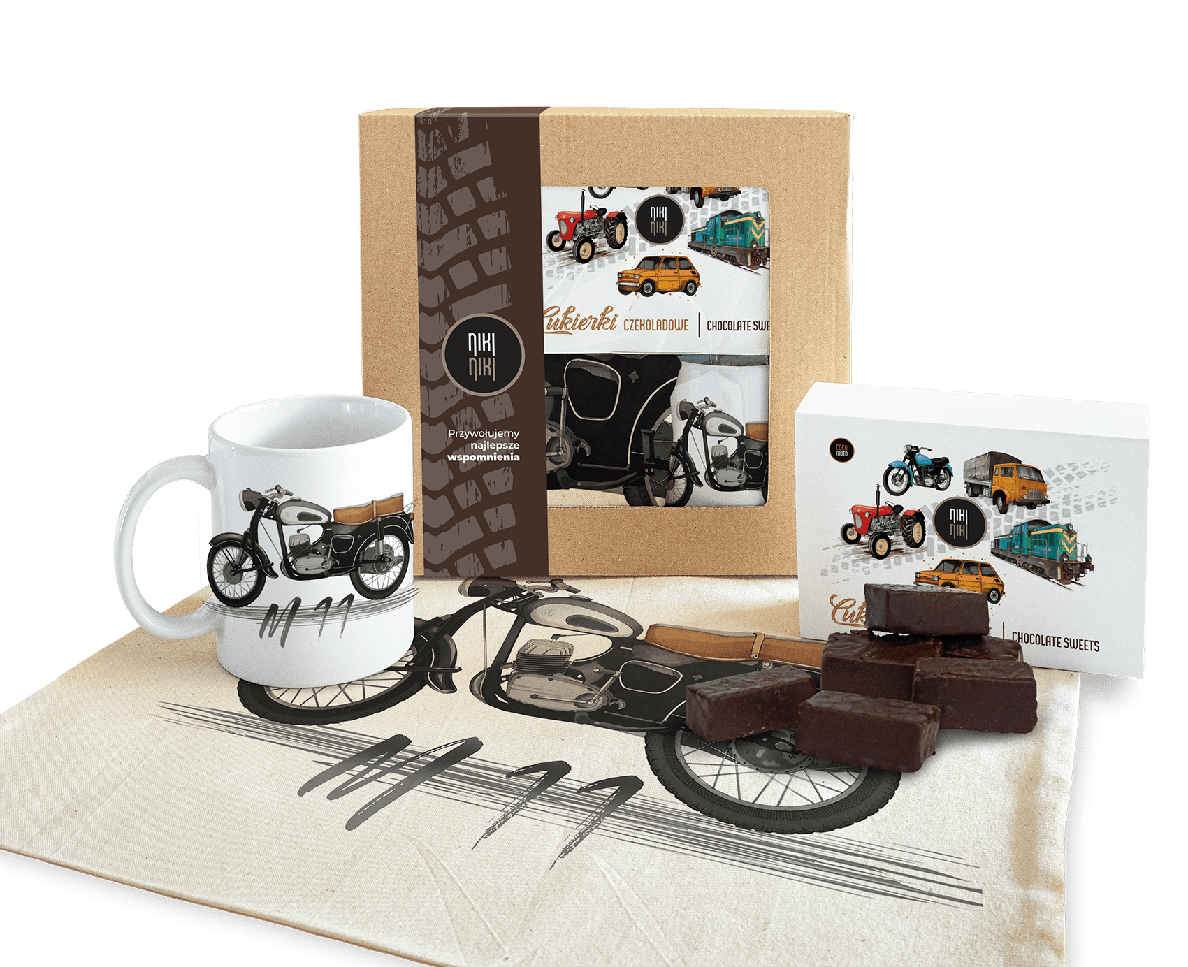 SHL M11 — paczka (Zawartość paczki: koszulka, torba, kubek, słodycze; Rozmiar koszulki / bluzy: 0 lat; Kolor koszulki / bluzy: biały; Rodzaj nadruku: