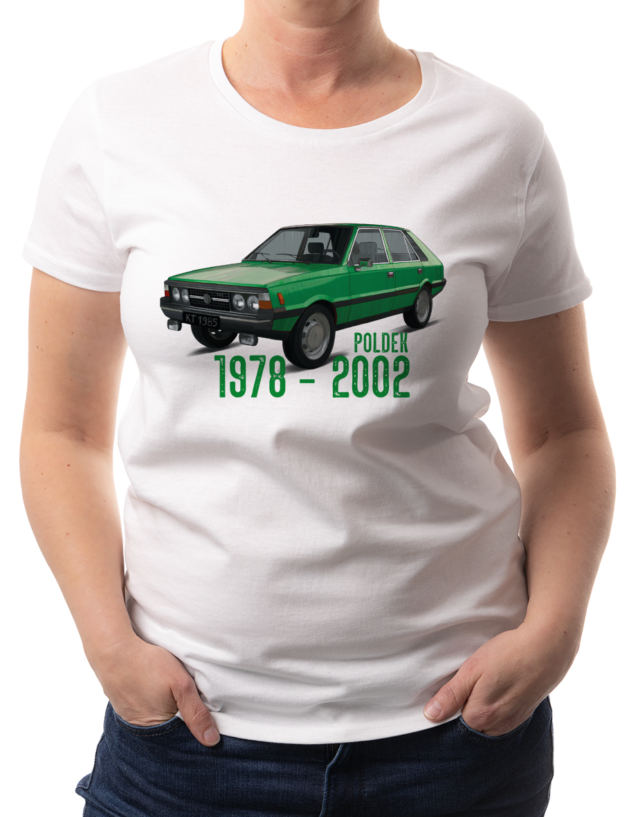 Polonez — koszulka (Kolor koszulki: biały; Rozmiar: XL (damska); Rodzaj nadruku: Polonez)