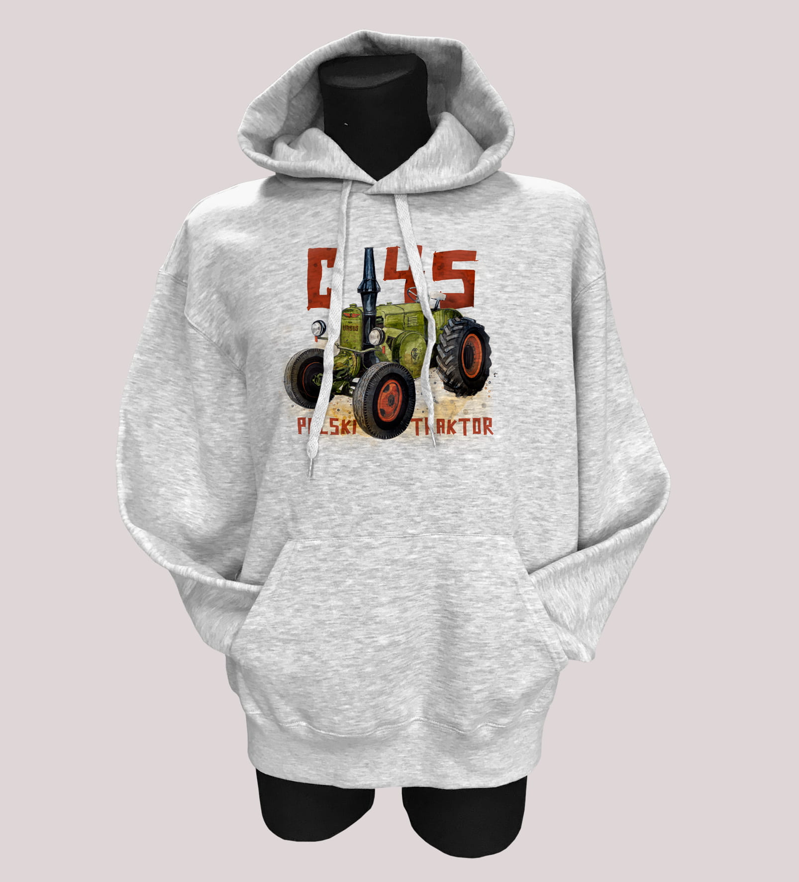 Ursus C-45 — bluza (Rozmiar: S; Kolor bluzy: szary; Rodzaj nadruku: Ursus C-45)