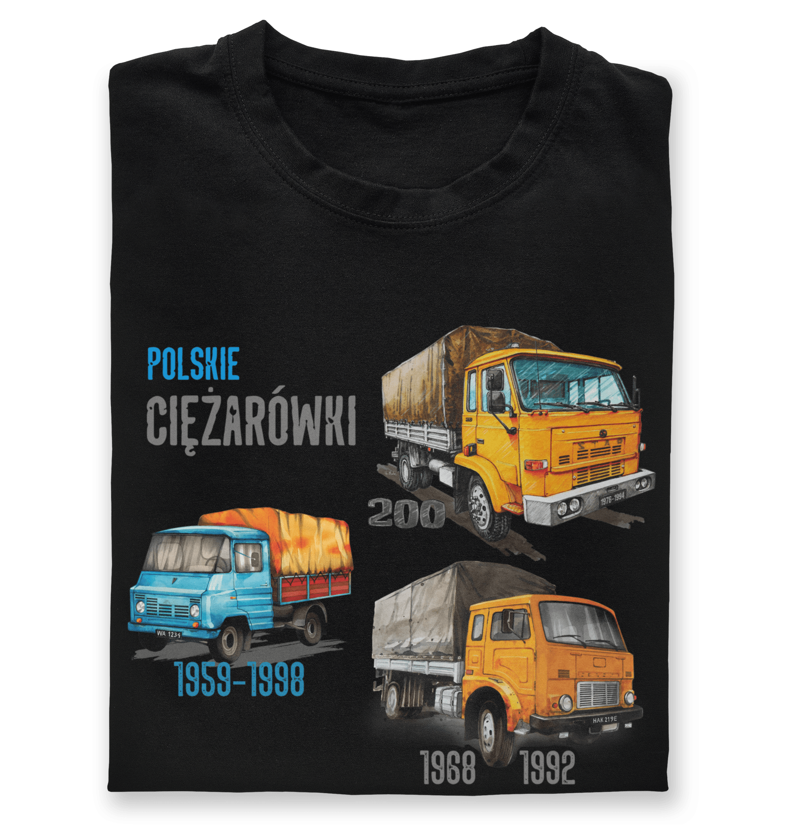 Koszulka dla kierowcy ciężarówki (Kolor koszulki: czarny; Rozmiar: 9 - 11 lat; Rodzaj nadruku: CIEMIX)