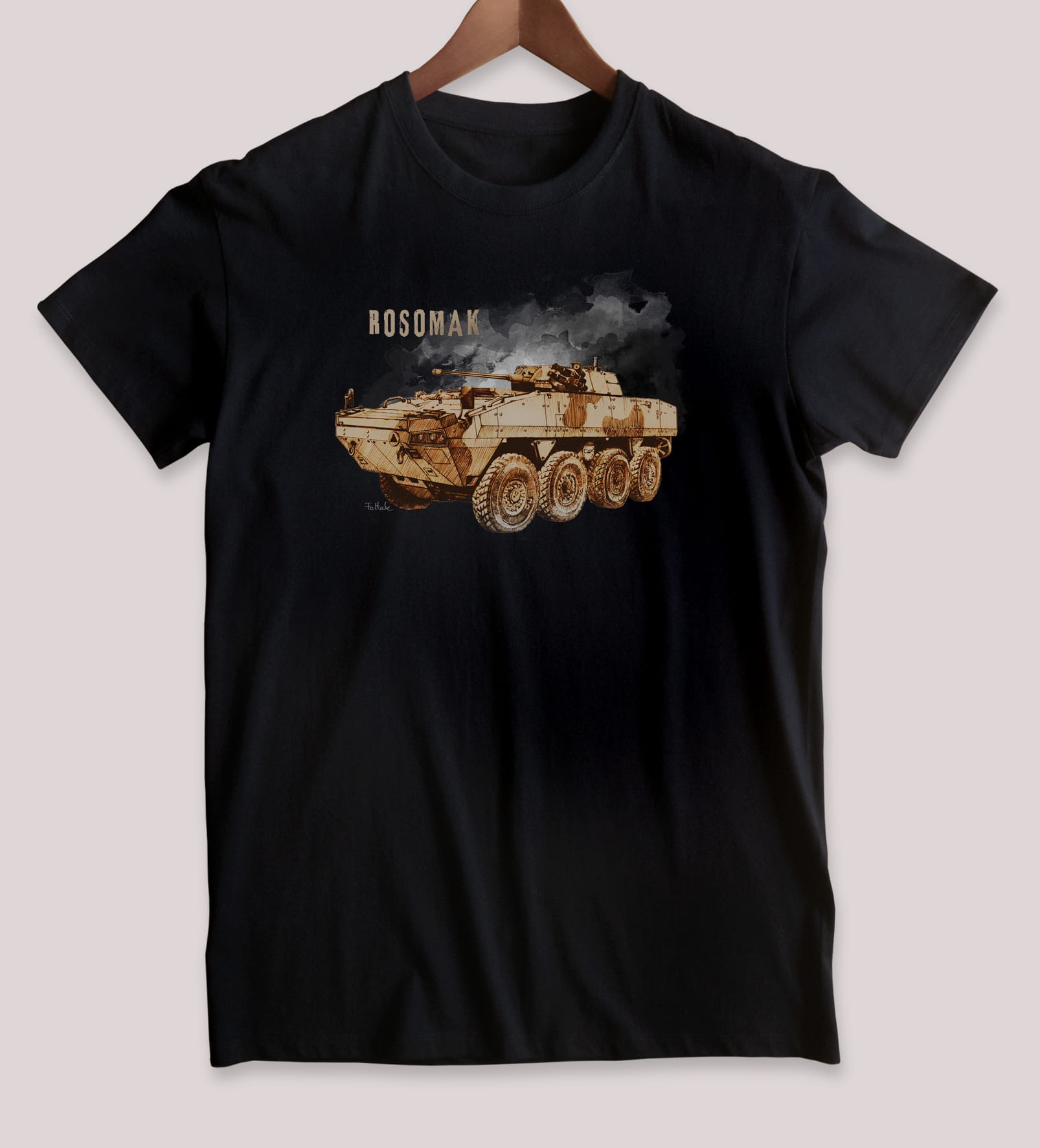 Rosomak — koszulka (Kolor koszulki: czarny; Rozmiar: 3XL (męska); Rodzaj nadruku: Rosomak)