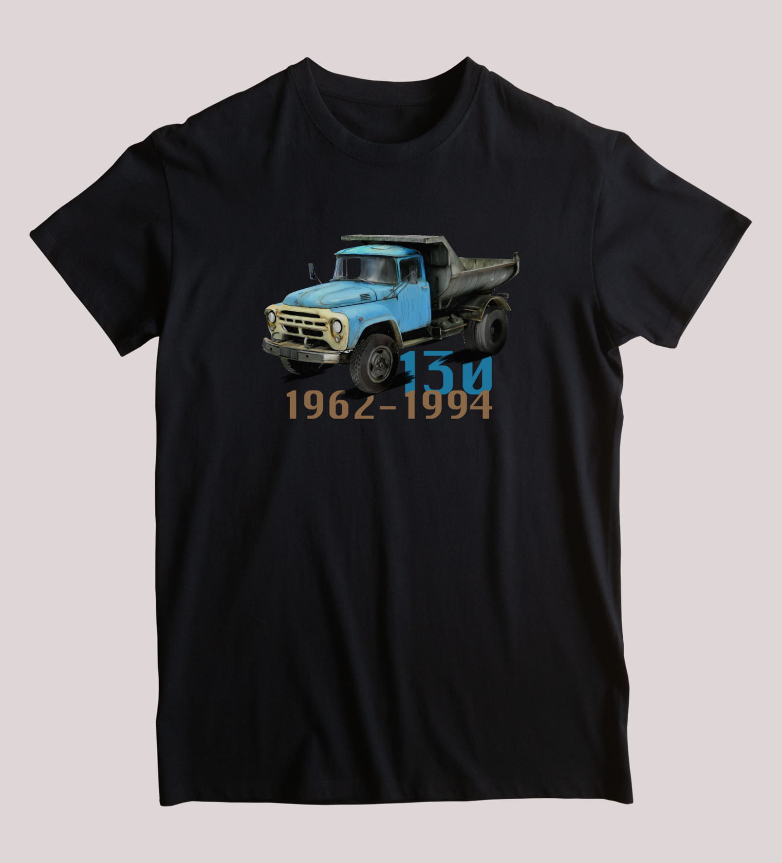 ZiŁ — koszulka (Kolor koszulki: czarny; Rozmiar: 7 - 8 lat; Rodzaj nadruku: ZiŁ)