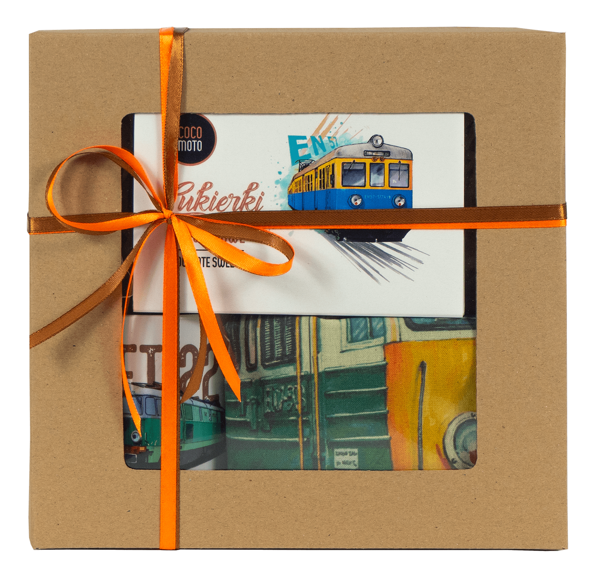 Zestaw prezentowy dla fana kolei (Zawartość paczki: koszulka, torba, kubek, słodycze; Rozmiar koszulki / bluzy: 0 lat; Kolor koszulki / bluzy: czarny;